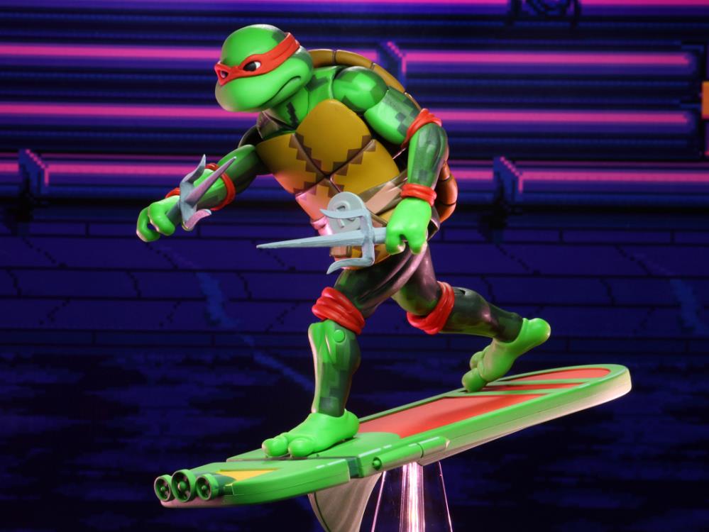 Teenage Mutant Ninja Turtles: Turtles in Time Action Figure - Raphael Collectible Toy for TMNT Fans | Perfect for Display, Play & Nostalgic Gift Giving