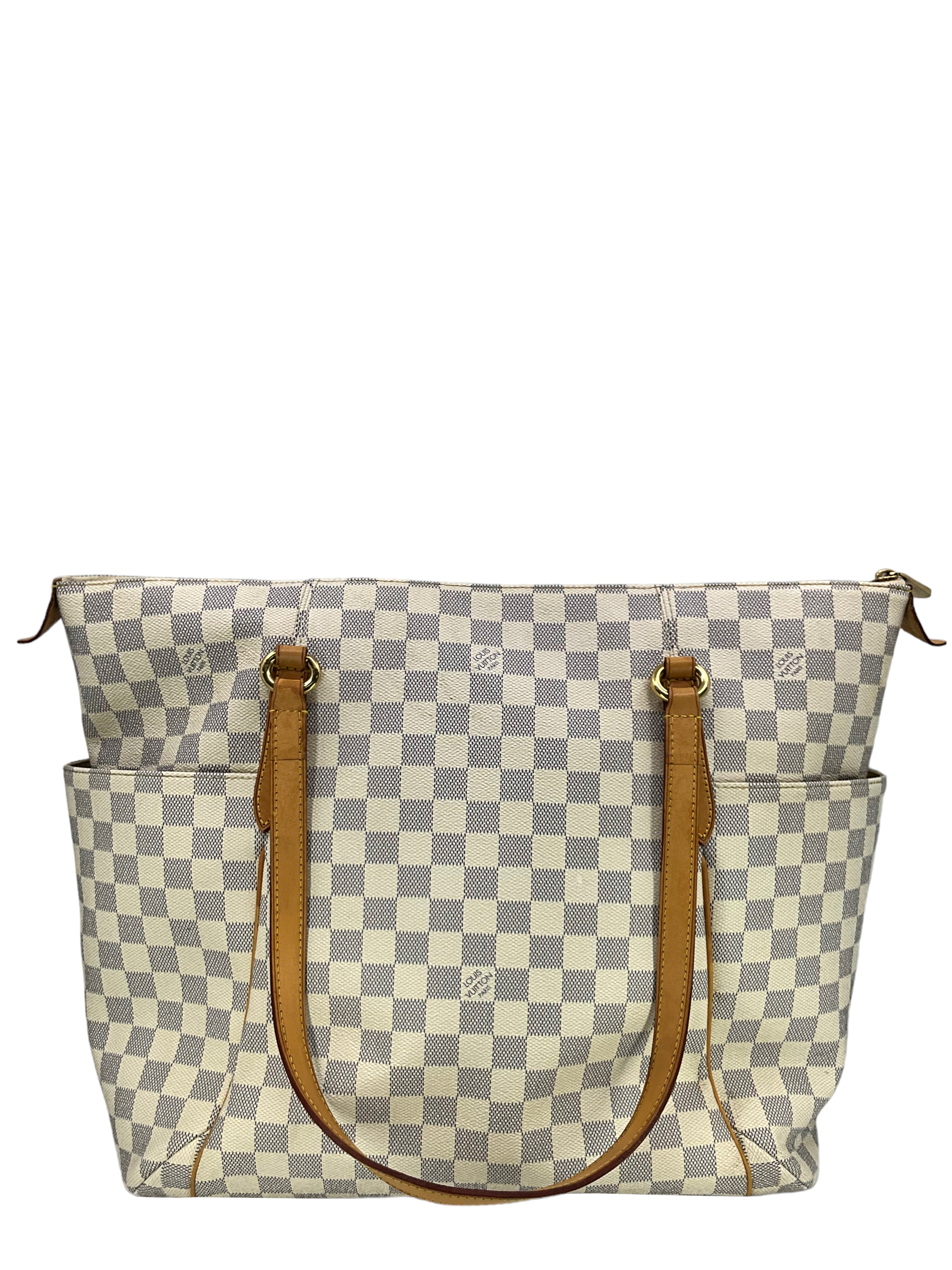 Authentic Louis Vuitton Damier Azur Canvas Totally GM Handbag - Luxury Tote Bag for Women, Perfect for Work, Travel & Everyday Use