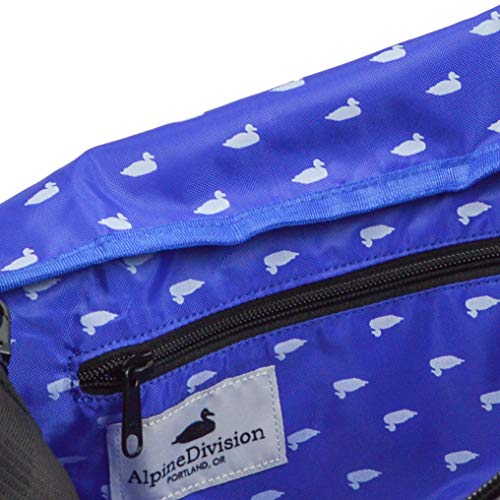 Alpine Division North Fork Duffel Bag - Waterproof Travel Duffel for Hiking, Camping & Gym - Navy Blue Outdoor Gear for Men & Women