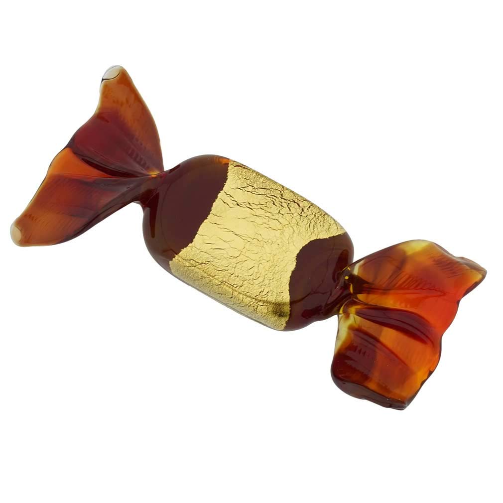 Authentic Murano Glass Rectangular Candy Dish - Burgundy & Gold Handmade in Venice | Elegant Home Decor for Parties, Weddings & Gifts