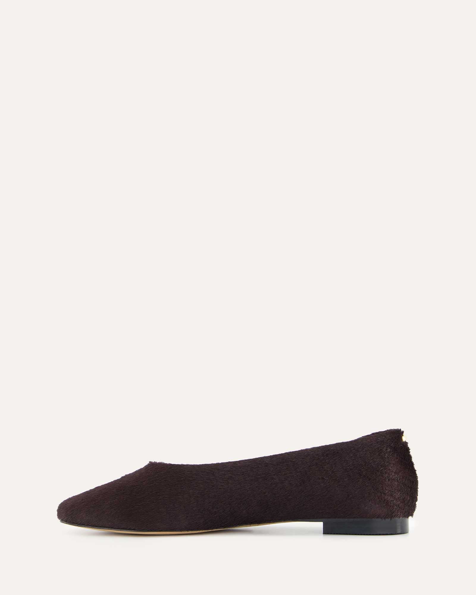 Posie Casual Flats for Women - Comfortable Leather Slip-On Shoes in Merlot - Perfect for Work, Travel & Everyday Wear