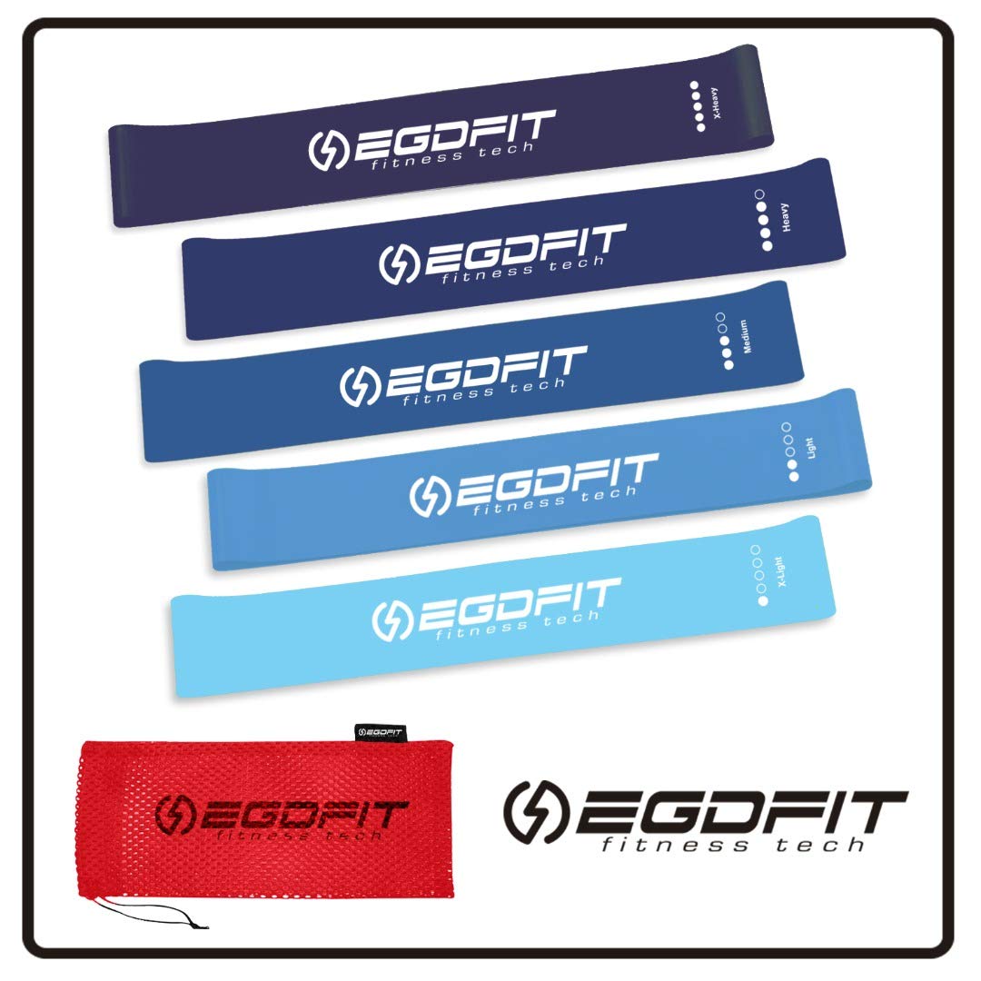Premium 5-Piece Resistance Band Set for Home Workouts - Strength Training Equipment for Women & Men with Multiple Resistance Levels | Perfect for Yoga, Pilates, Physical Therapy & Gym Fitness Routines