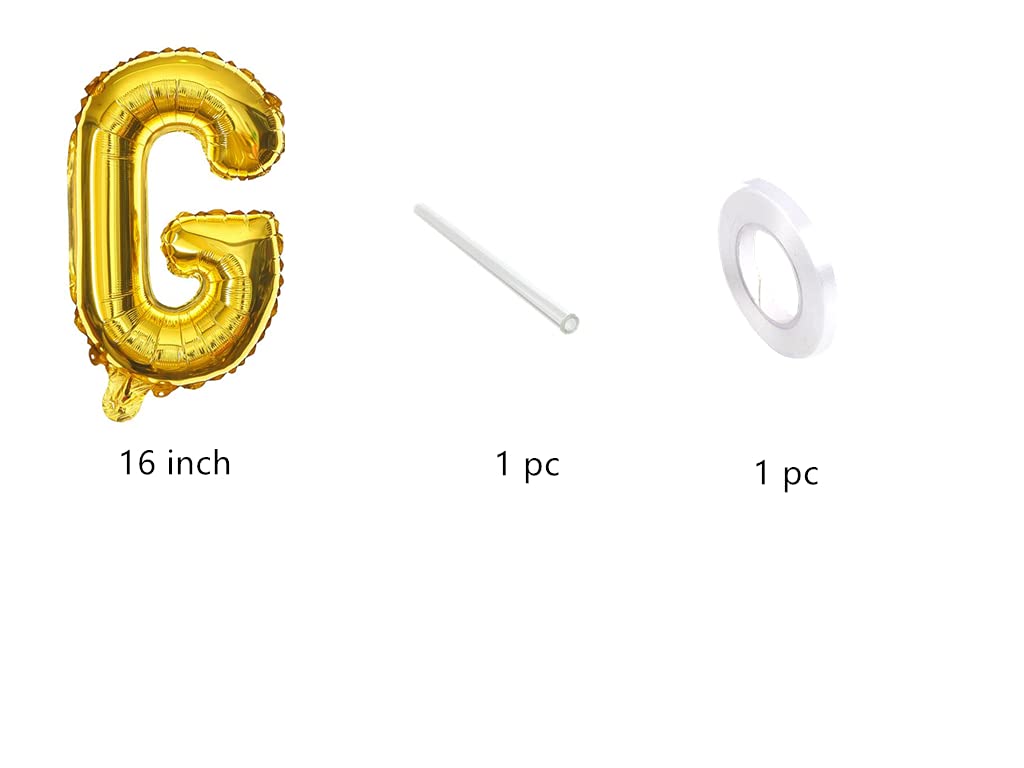 Rose Gold 16 Inch Congratulations Balloons Banner Set - Foil Mylar Letter Balloons for Graduation Party Decorations, Retirement Celebrations & Grad Party Supplies | Perfect for Graduation Ceremonies, College Parties & Retirement Parties (Gold)