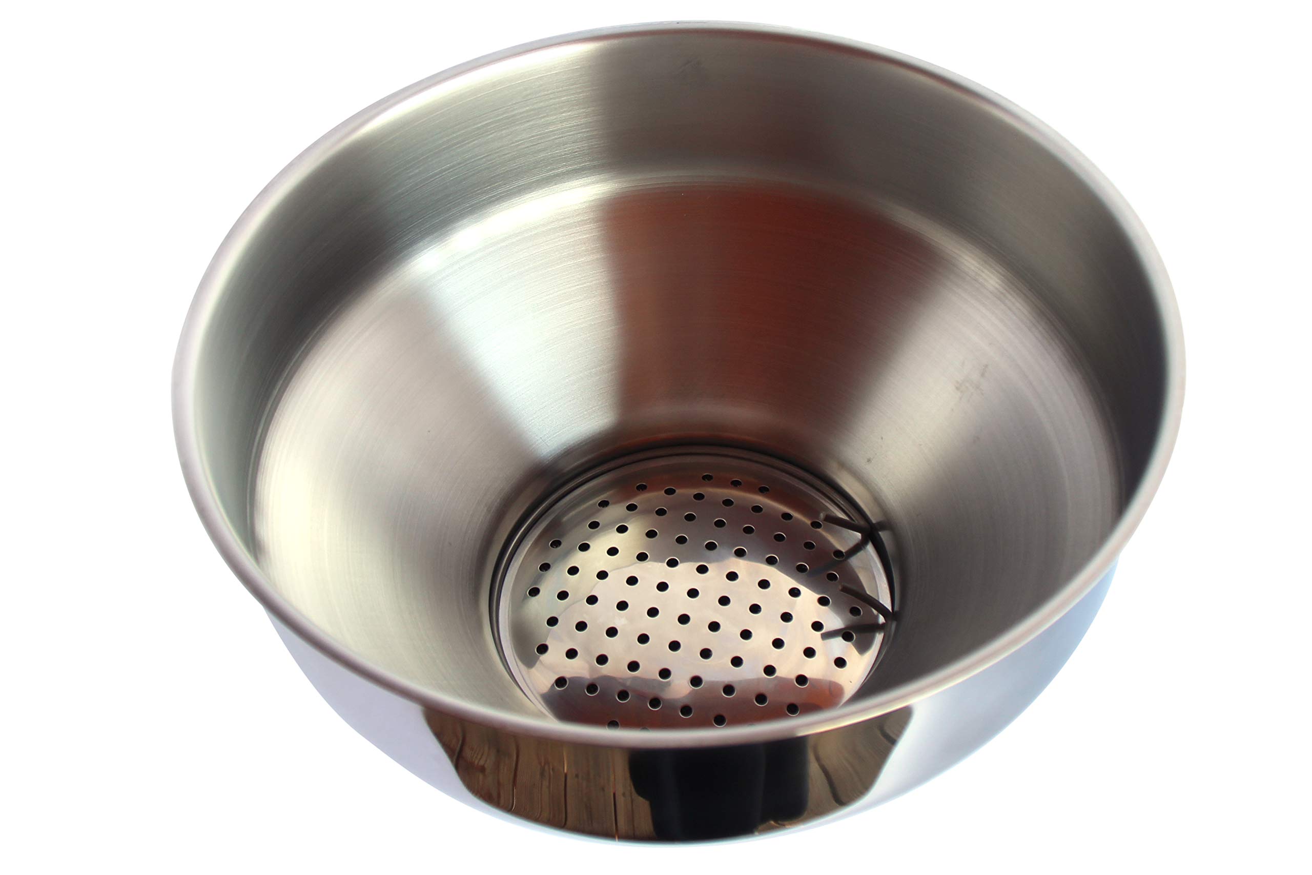 Premium Extra Large Stainless Steel Strainer - Fine Mesh Filter for Milk, Maple Syrup, Juice & Beverages | Ideal for Kitchen, Coffee Brewing & DIY Syrup Making
