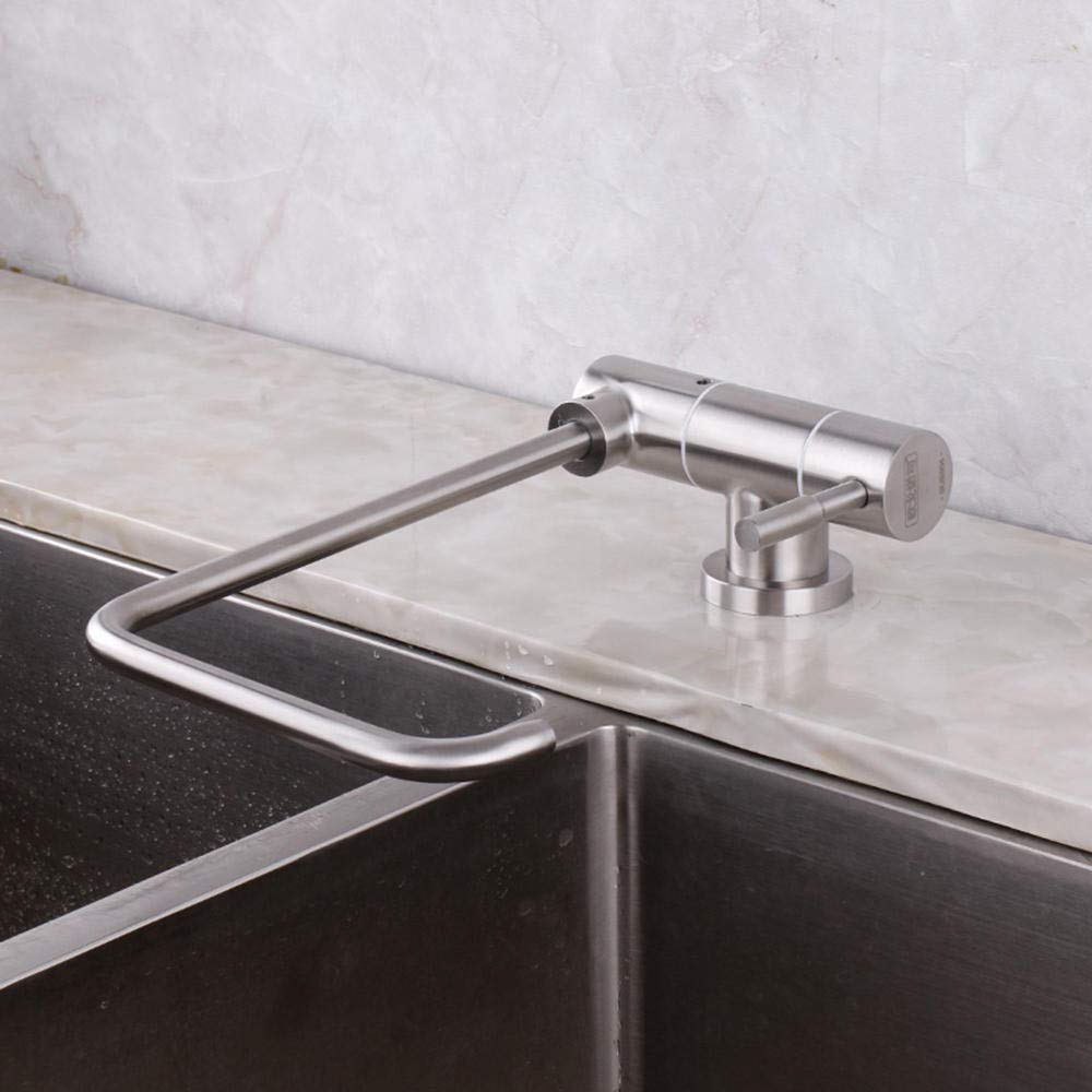 Premium Reverse Osmosis Water Filter Faucet - 304 Stainless Steel Gooseneck Design for Purified Drinking Water - 1/4