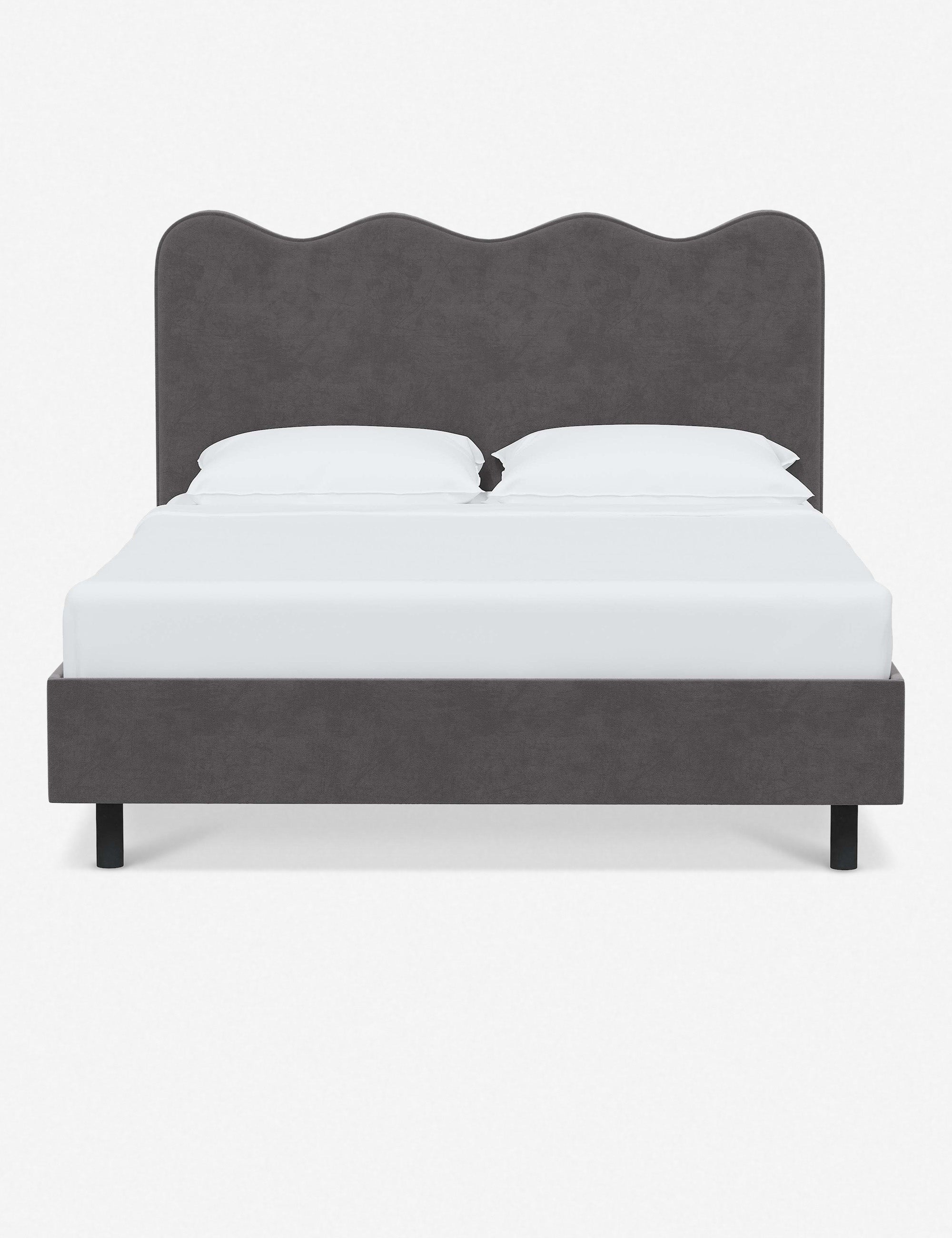 Modern Clementine Platform Bed Frame - Queen Size, Wooden Slat Support, Sturdy & Minimalist Design - Perfect for Bedrooms, Guest Rooms & Small Spaces