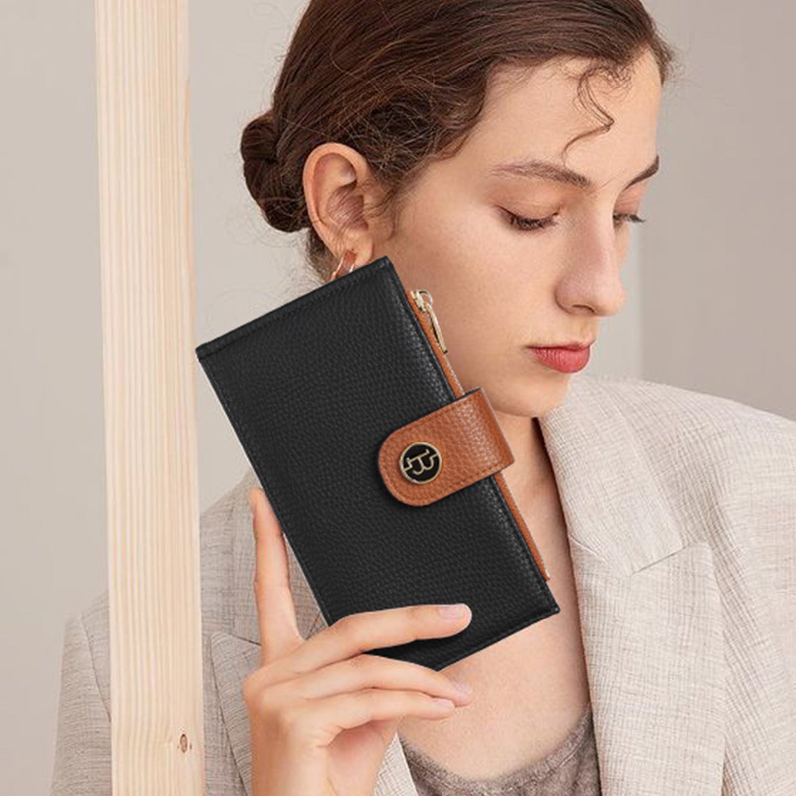 Lomy Genuine Leather Slim Bifold Wallet for Men - RFID Blocking Minimalist Front Pocket Wallet - Perfect for Travel, Business & Everyday Use