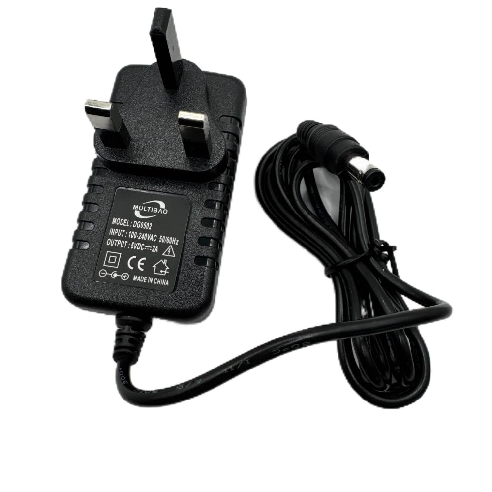 10W 5V 2A Power Adapter with 4.4ft Cable - Universal AC 100-240V to DC Power Supply for LED Strip Lights, HDMI Splitter, Router, Audio/Video Devices - 5.5mmx2.1mm DC Connector - Perfect for Home Entertainment & Office Electronics