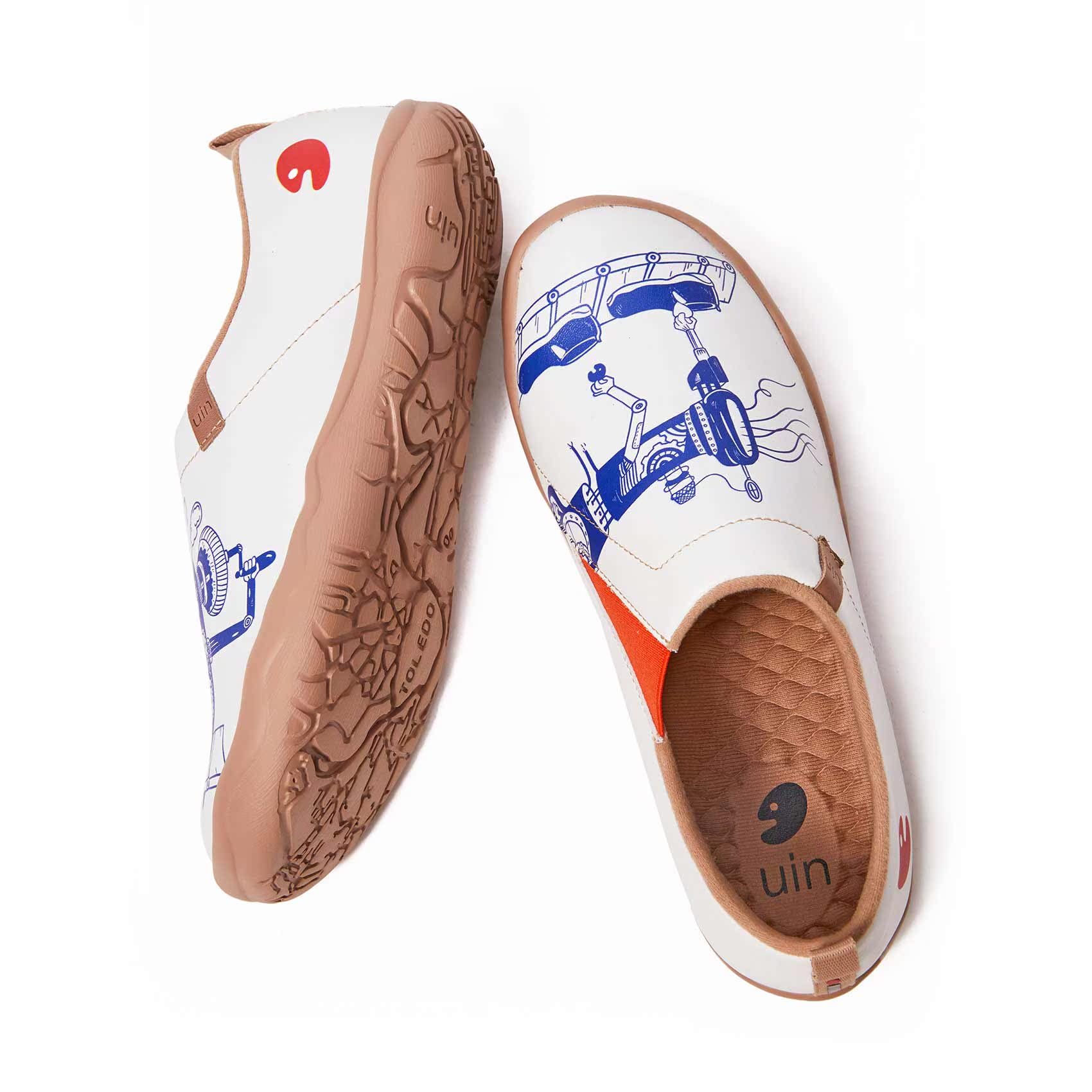 UIN Women's Slip-On Walking Shoes - Lightweight Travel Loafers with Microfiber Comfort for Casual Wear | Perfect for Travel, Work & Everyday Fashion Sneakers