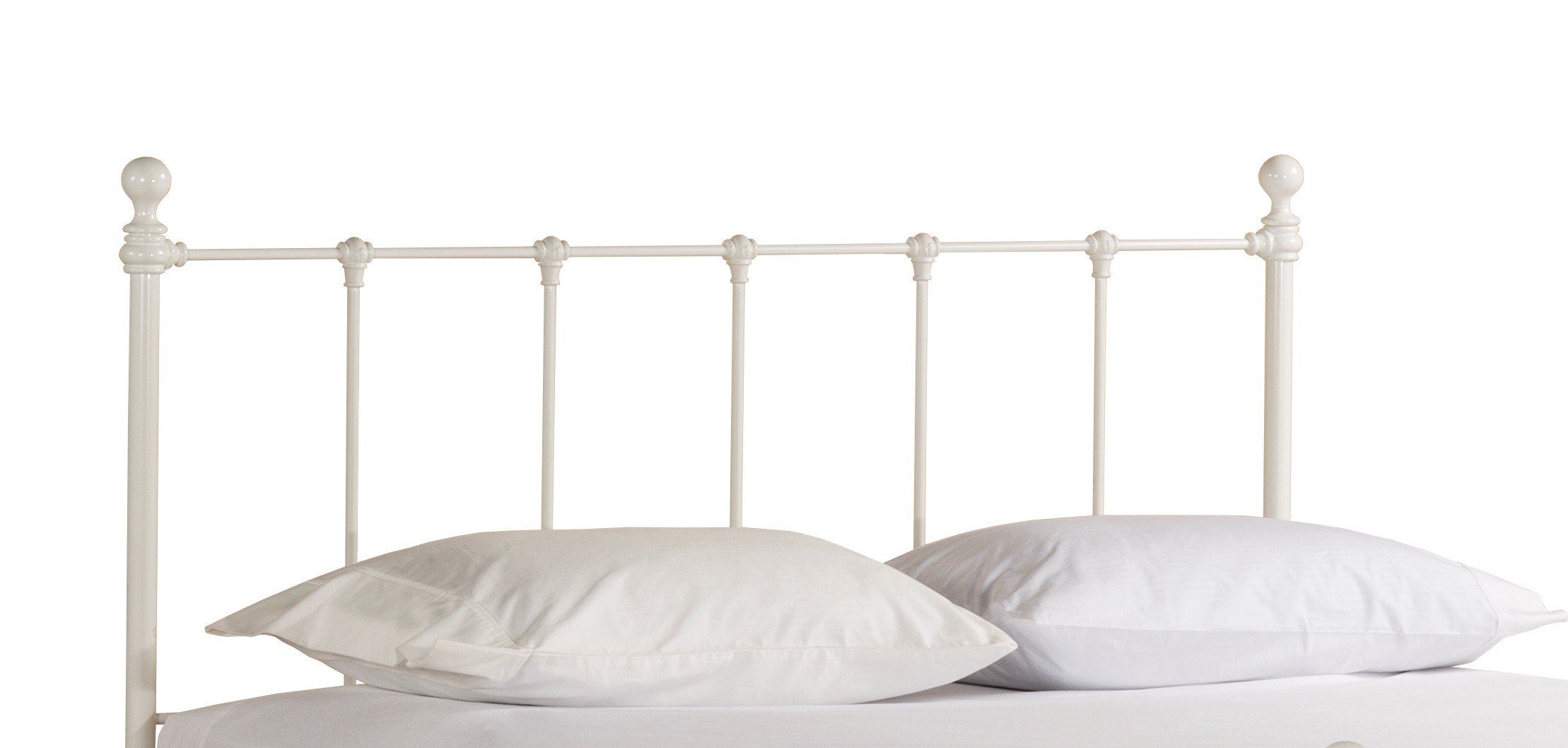 Hillsdale Molly Full Bed Frame with Headboard in White - Modern & Sturdy Bedroom Furniture for Home & Guest Room Decor