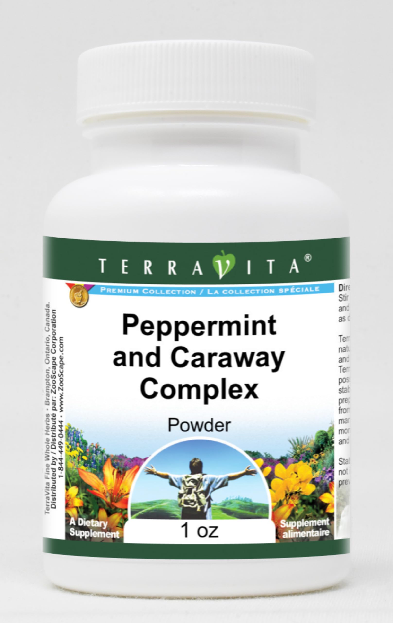 Peppermint and Caraway Complex Powder - 1 oz (ZIN: 517182) | Digestive Support & Natural Flavor Enhancer for Tea, Baking & Herbal Remedies