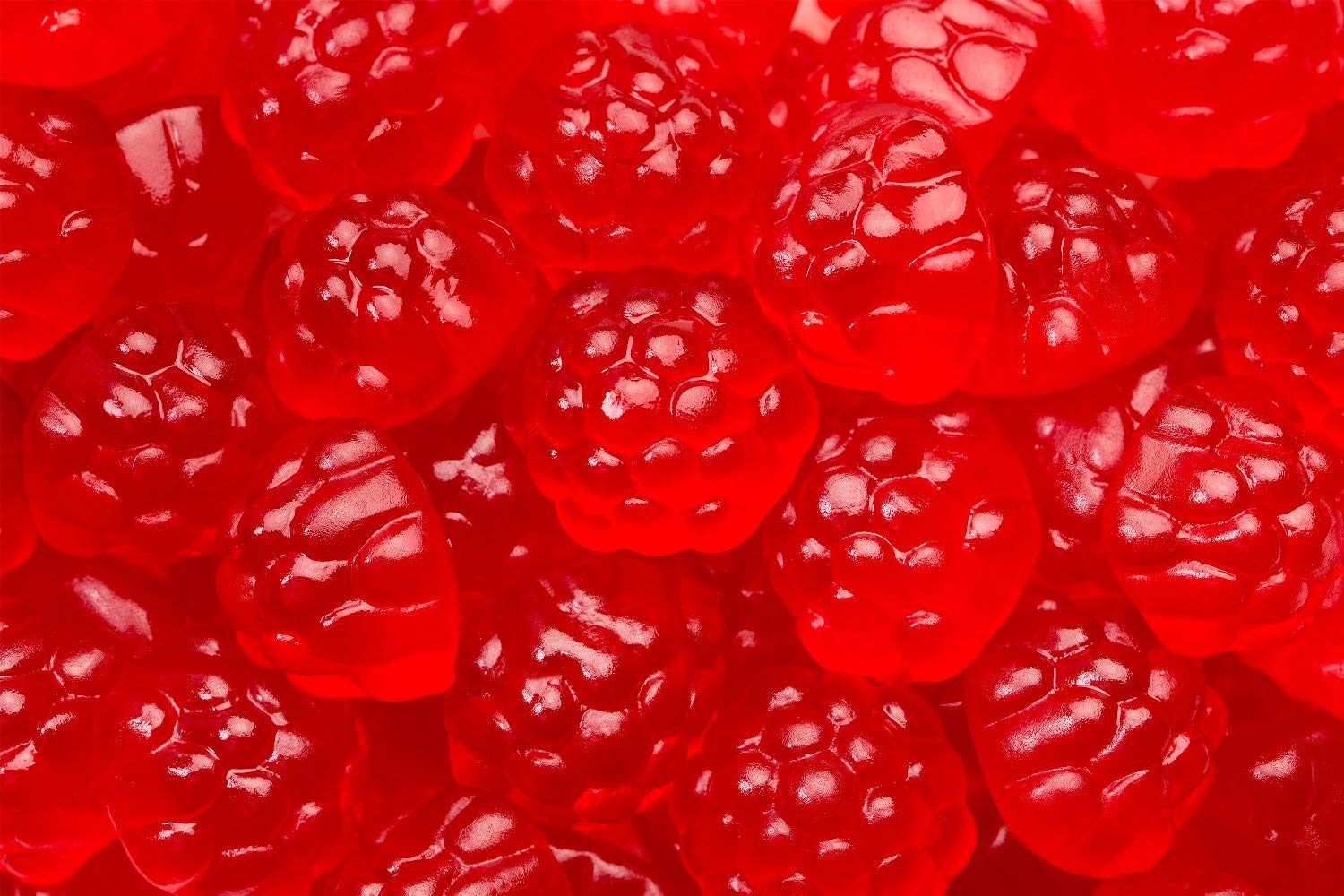 SweetGourmet Red Raspberry Gummy Candy - 2lb Bulk Bag of Natural Berry Flavored Gummies | Perfect for Parties, Snacking & Gift Baskets