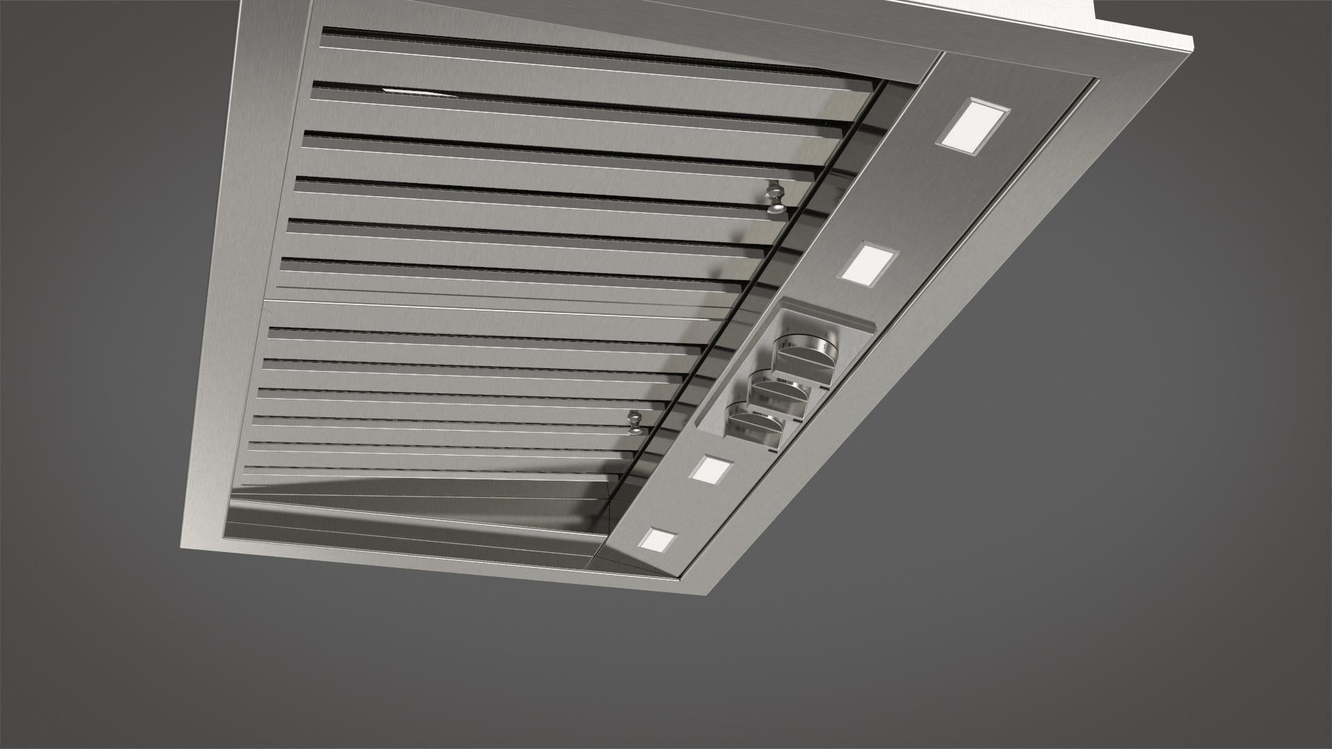 Fulgor Milano 34-inch 1000 CFM Professional Stainless Steel Range Hood Insert with Knob Controls (F6BP34DS1) - Perfect for Modern Kitchens & High-Volume Cooking