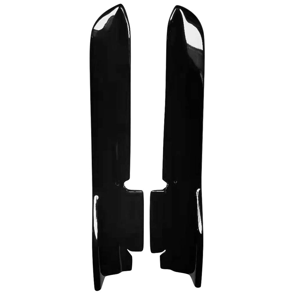 IKON MOTORSPORTS Gloss Black Rear Bumper Lip Diffuser & Canards Winglet Pair - Compatible with 2010-2014 Ford Mustang (LS Style) | Enhance Rear Aerodynamics & Aggressive Styling for Street Racing & Car Shows