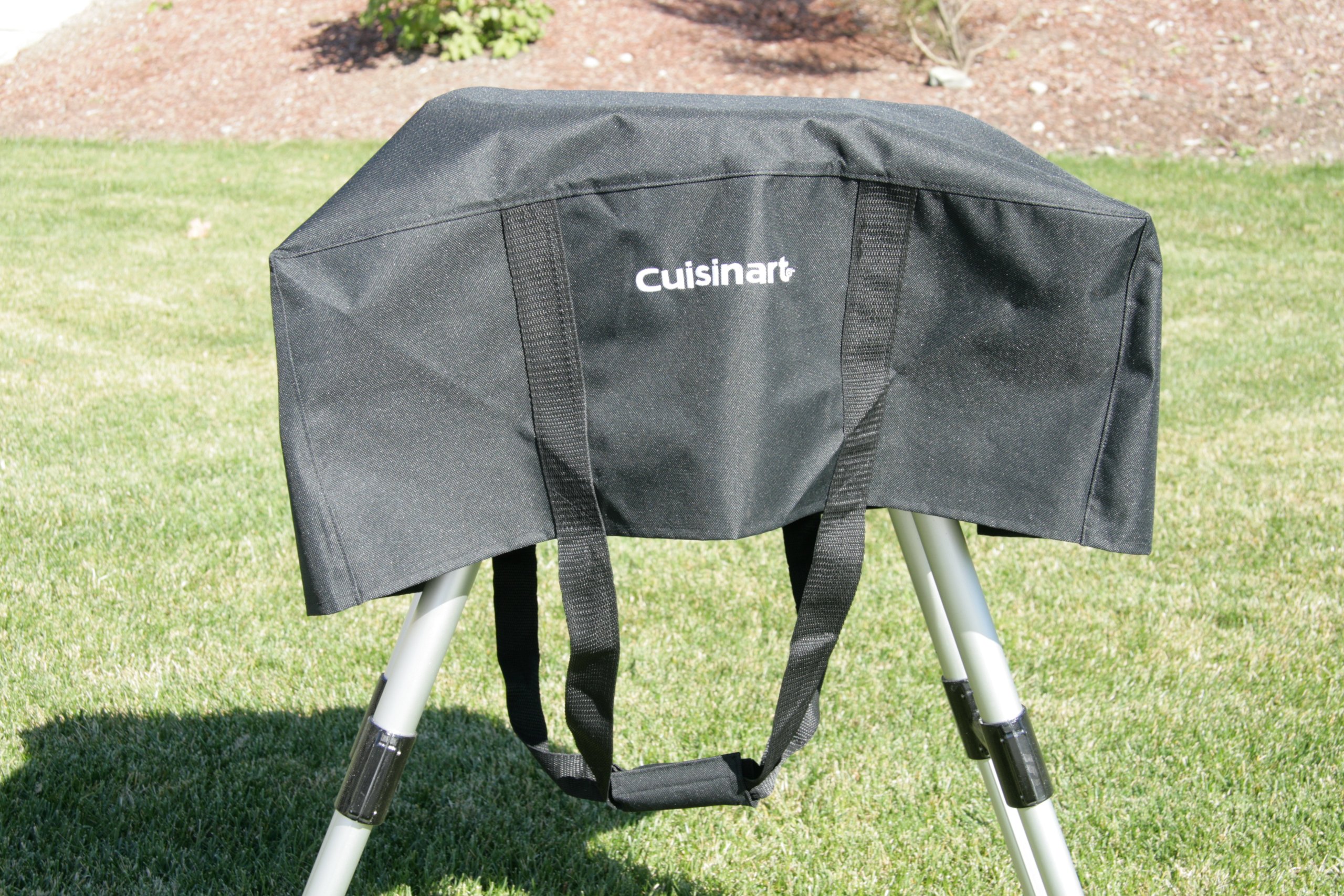 Cuisinart Portable Gas Grill - 150 sq. in. Tabletop Propane Grill with Tote Cover for Outdoor Cooking, Camping, Tailgating, Picnics & Backyard BBQs | Compact & Lightweight Design