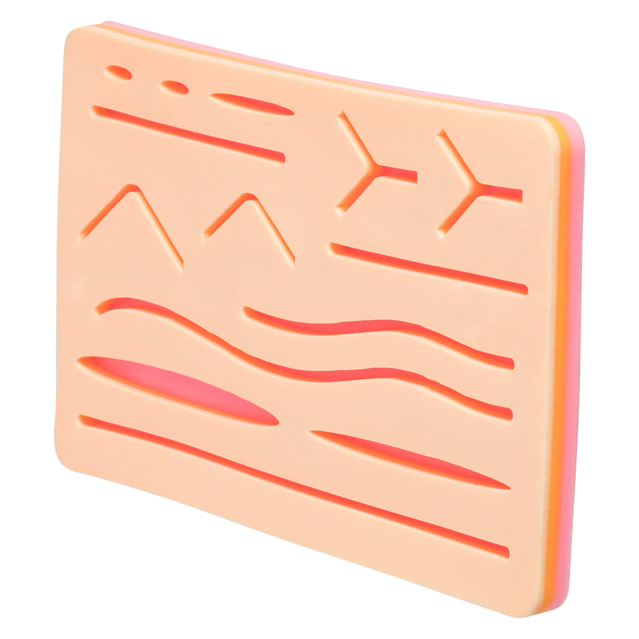 Suture Practice Kit with Silicone Pad - Medical Training Suturing Pad for Students & Professionals - Realistic Skin Simulation for Surgical Stitching Practice - Perfect for Medical School, Nursing & Vet Training