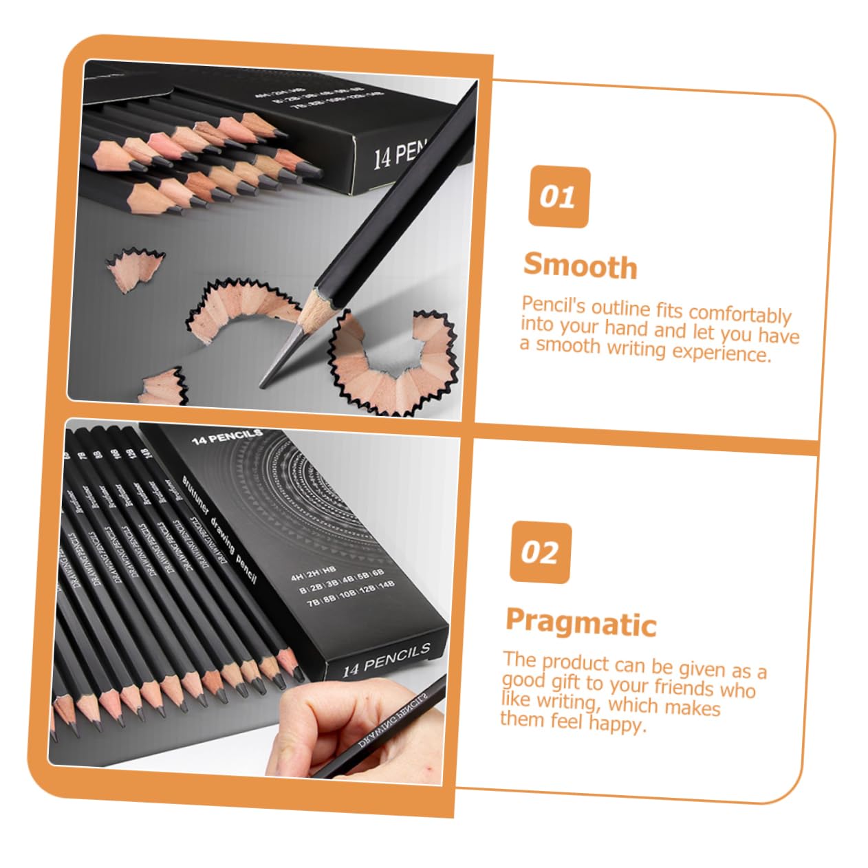 NUOBESTY 28-Piece Sketch Pencil Set - Professional Graphite Drawing Pencils for Artists, Sketching & Doodling | Perfect for Beginners, Art Classes & Creative Projects