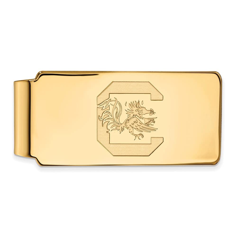 10k Yellow Gold South Carolina Money Clip - Elegant & Durable Cash Holder for Men, Perfect for Gifts, Travel, and Everyday Use