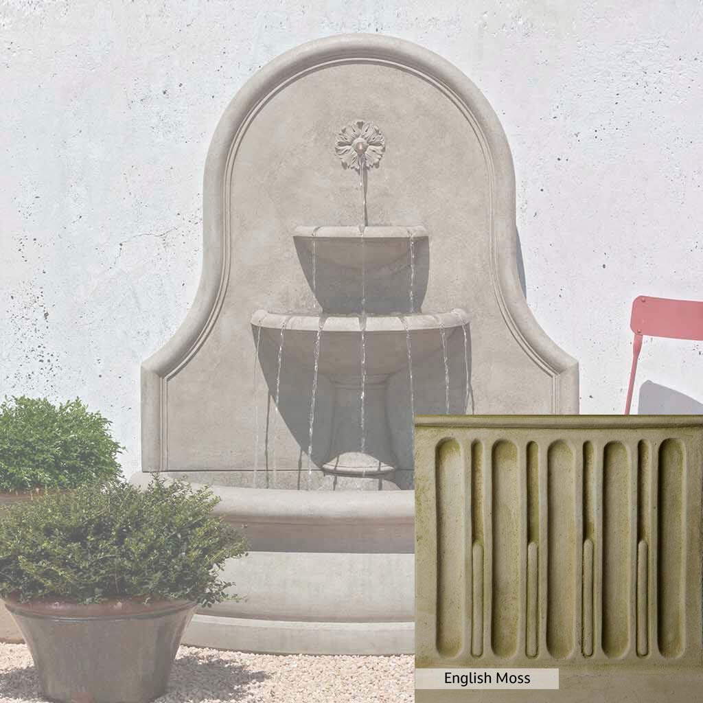 Campania International Estancia Outdoor Wall Fountain - Elegant Garden Water Feature for Patio, Yard, and Landscape Decor
