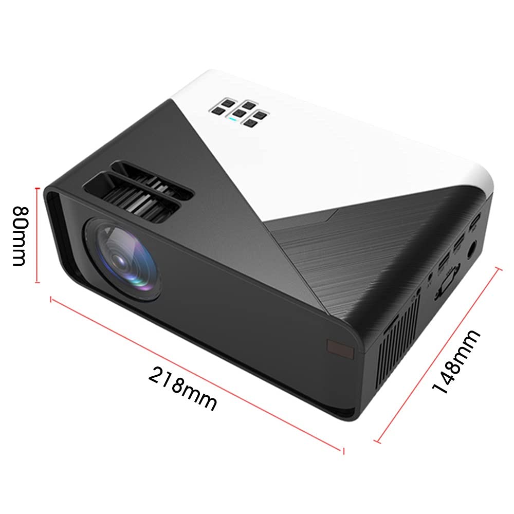 RYMMKOP Mini Projector 3500 Lumens 720P HD Support 1080P LED Video Projector for Home Theater, Outdoor Movies & Gaming - Android Version (White) - Perfect Gift for Movie Lovers & Gamers