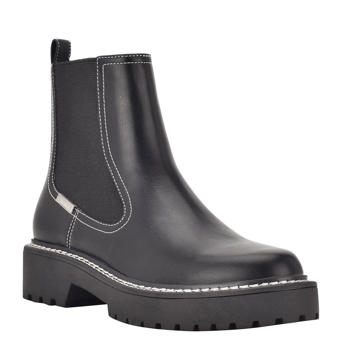 CK Jeans Women's Shari Ankle Boots - Stylish Leather Booties for Women | Perfect for Casual Outfits, Office Wear & Night Out