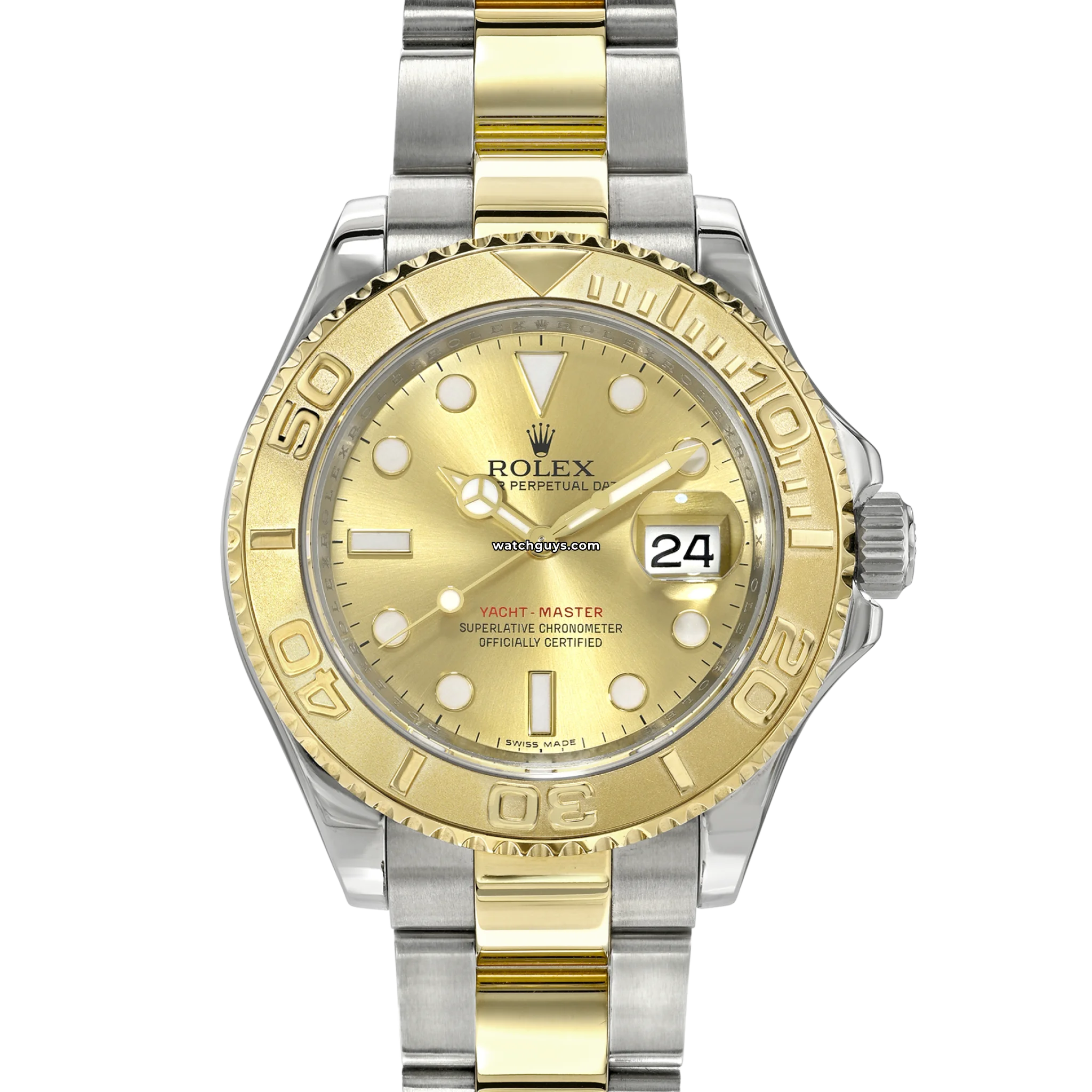 Rolex Yacht-Master 16623 Two-Tone Champagne Dial Luxury Watch - Perfect for Sailing, Yachting & Special Occasions