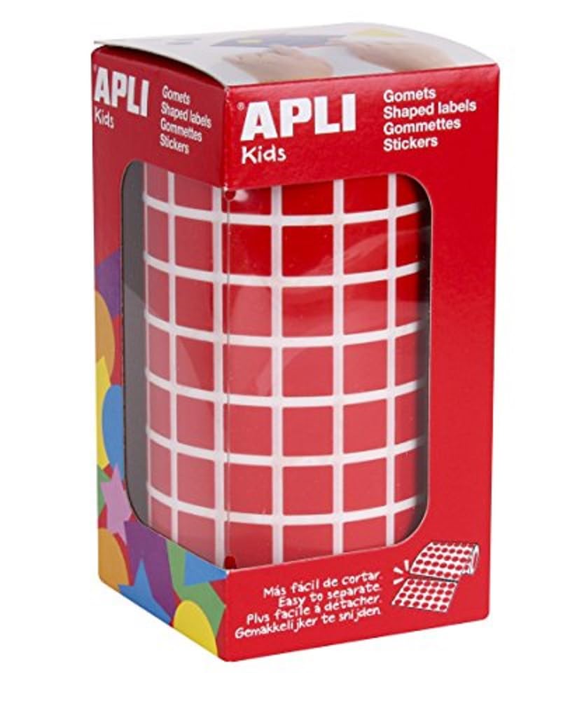 Premium Red Stickers 10.0mm on Roll - 500 Adhesive Labels for Crafts, Scrapbooking & Organizing