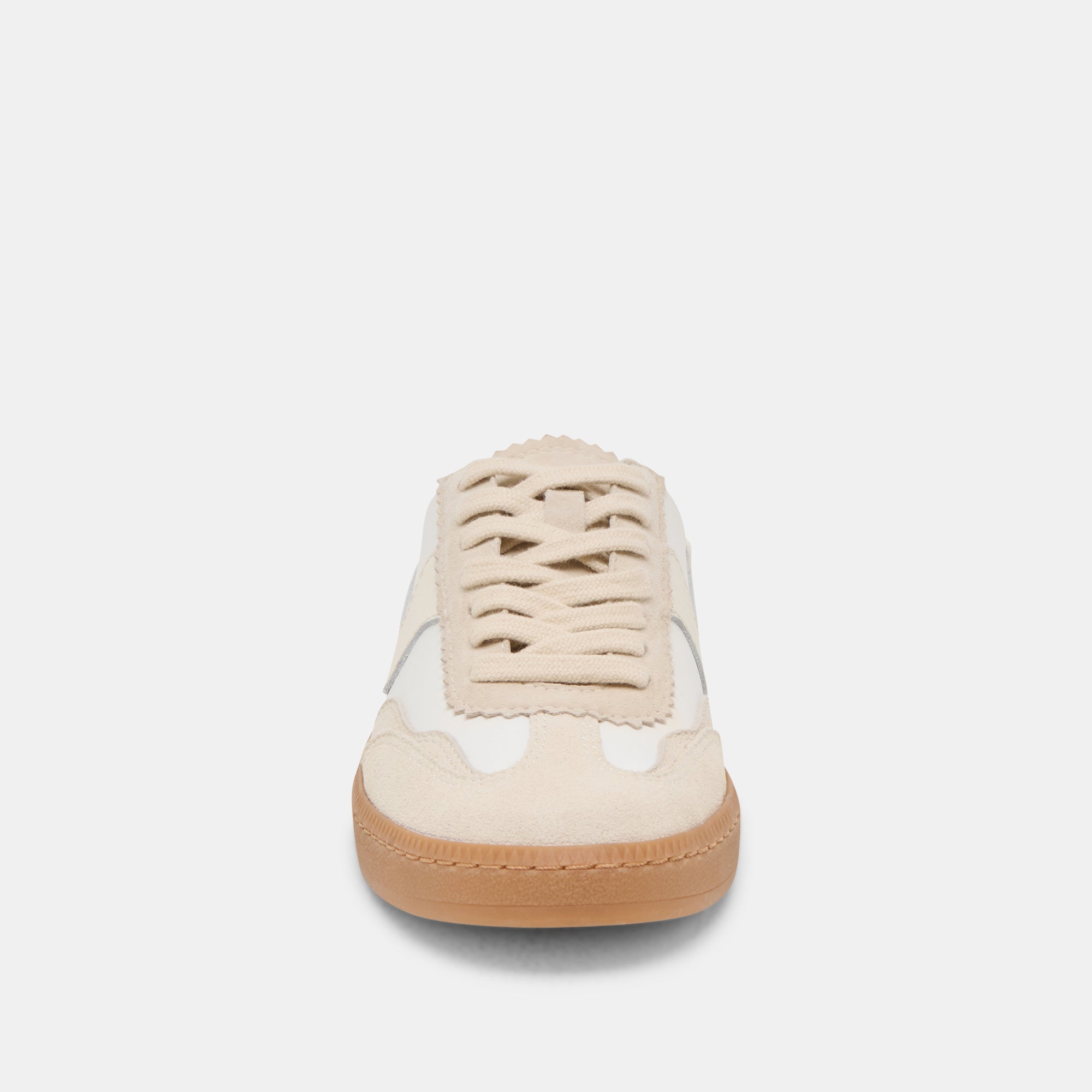 Notice Slide Sneakers for Women - Ivory Multi Suede Comfortable Slip-On Shoes for Casual Wear, Walking & Errands