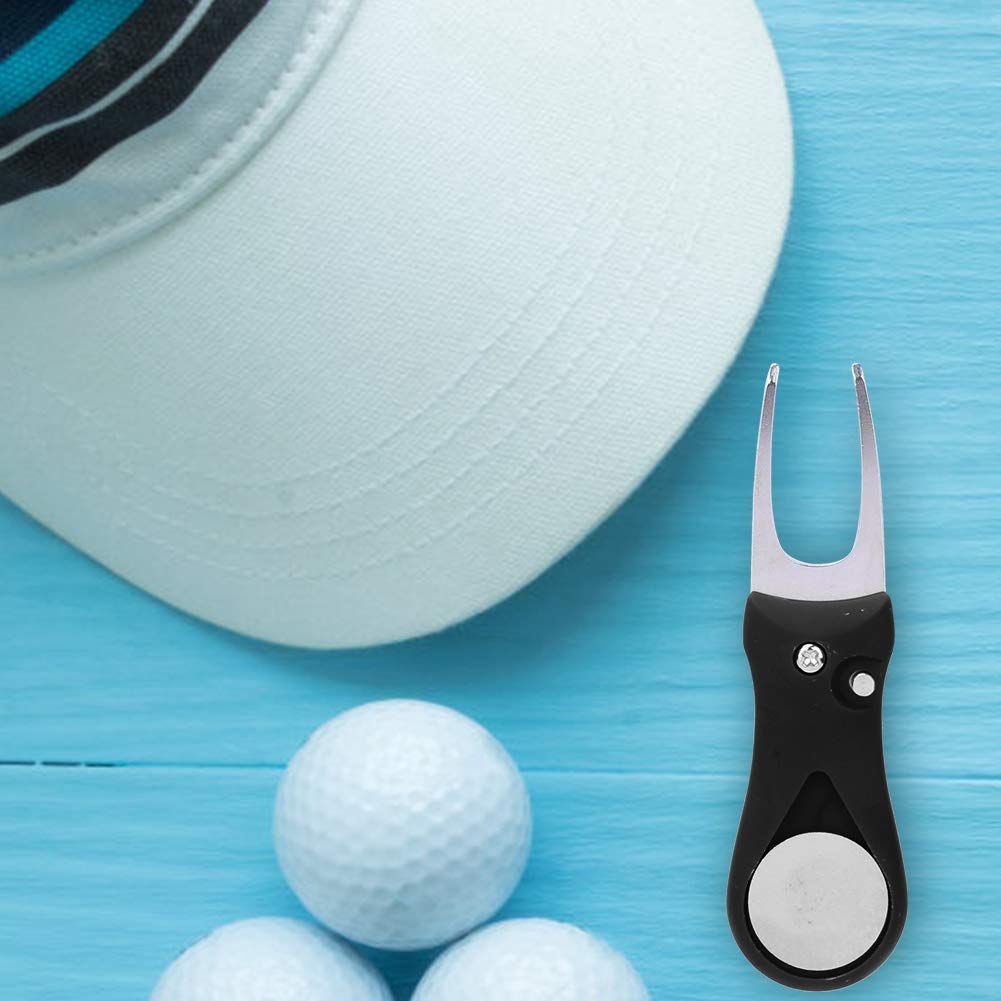 Premium Golf Divot Tool - Heavy Duty Stainless Steel Ball Mark Repair Tool for Greens, Training & Practice - Perfect for Golf Course, Driving Range & Backyard Practice