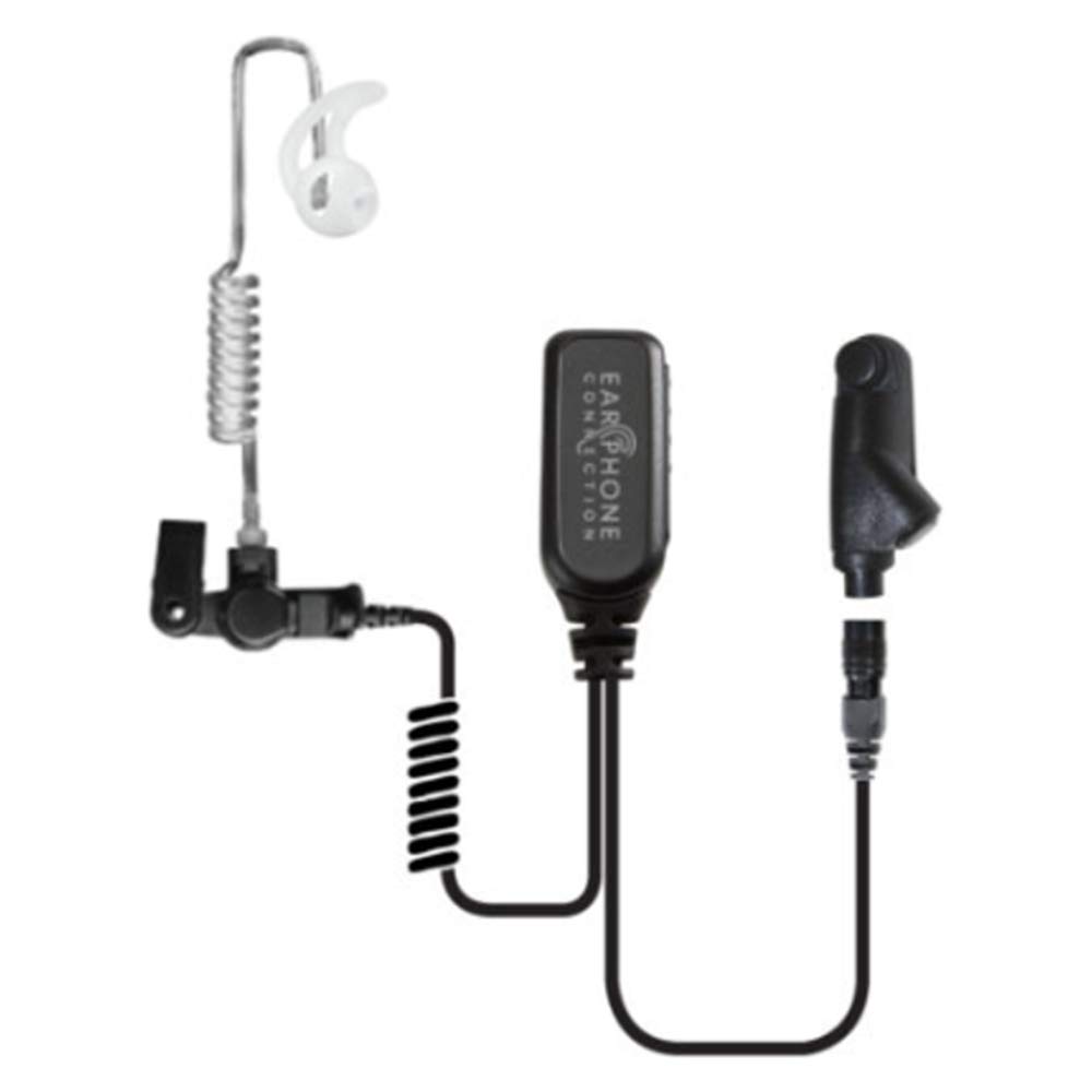 Professional Hawk Lapel Microphone Earpiece Headset with Quick Release Adapter - Compatible with Harris Macom XG-100 & XL-200P Two-Way Radios - Ideal for Security, Event Staff & Outdoor Communication
