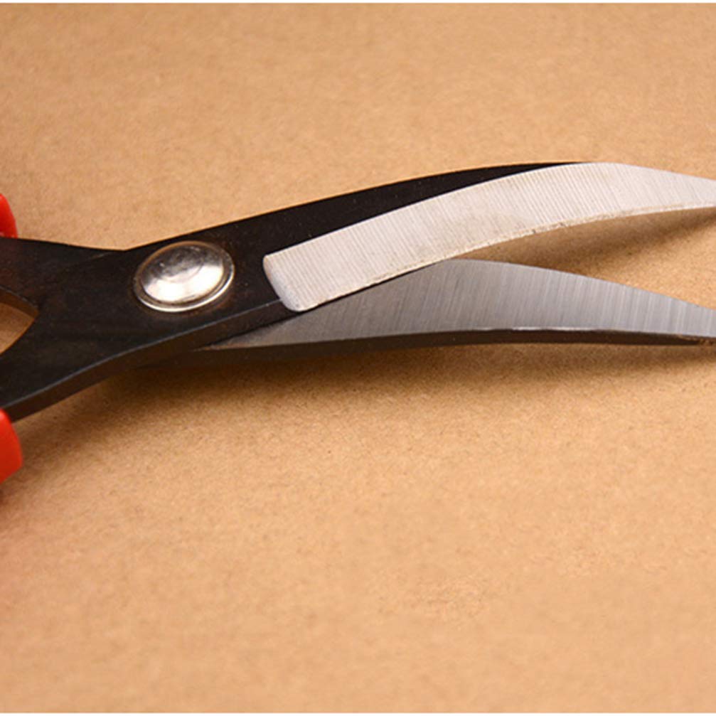 1pc High-Carbon Steel Leather Scissors - Professional Leather Crafting Tool for Home & Workshop - Perfect for Cutting Leather, Fabric, and DIY Projects