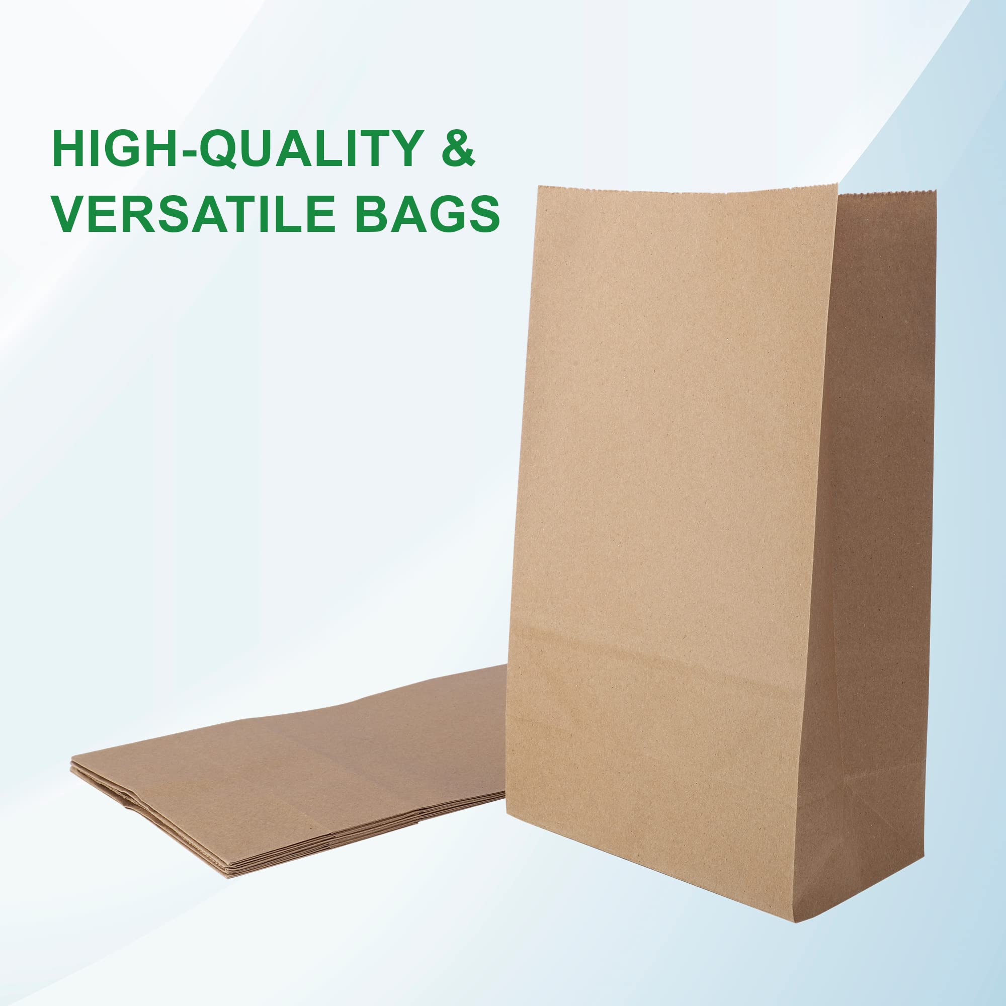 Eco-Friendly Brown Kraft Paper Bags with Handles - 7x4x12 Inches, Pack of 15 | Recycled Gift, Grocery, Shopping & Cloth Bags | Perfect for Retail Packaging, Party Favors & Sustainable Shopping