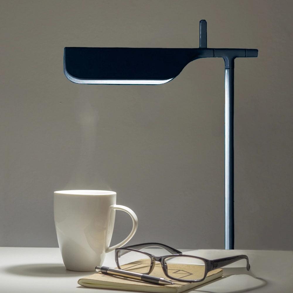 Pivot Ease Adjustable LED Table Lamp with USB Port - Modern Desk Light for Home Office, Bedroom & Study Room - Perfect for Reading, Working & Nightstand Use