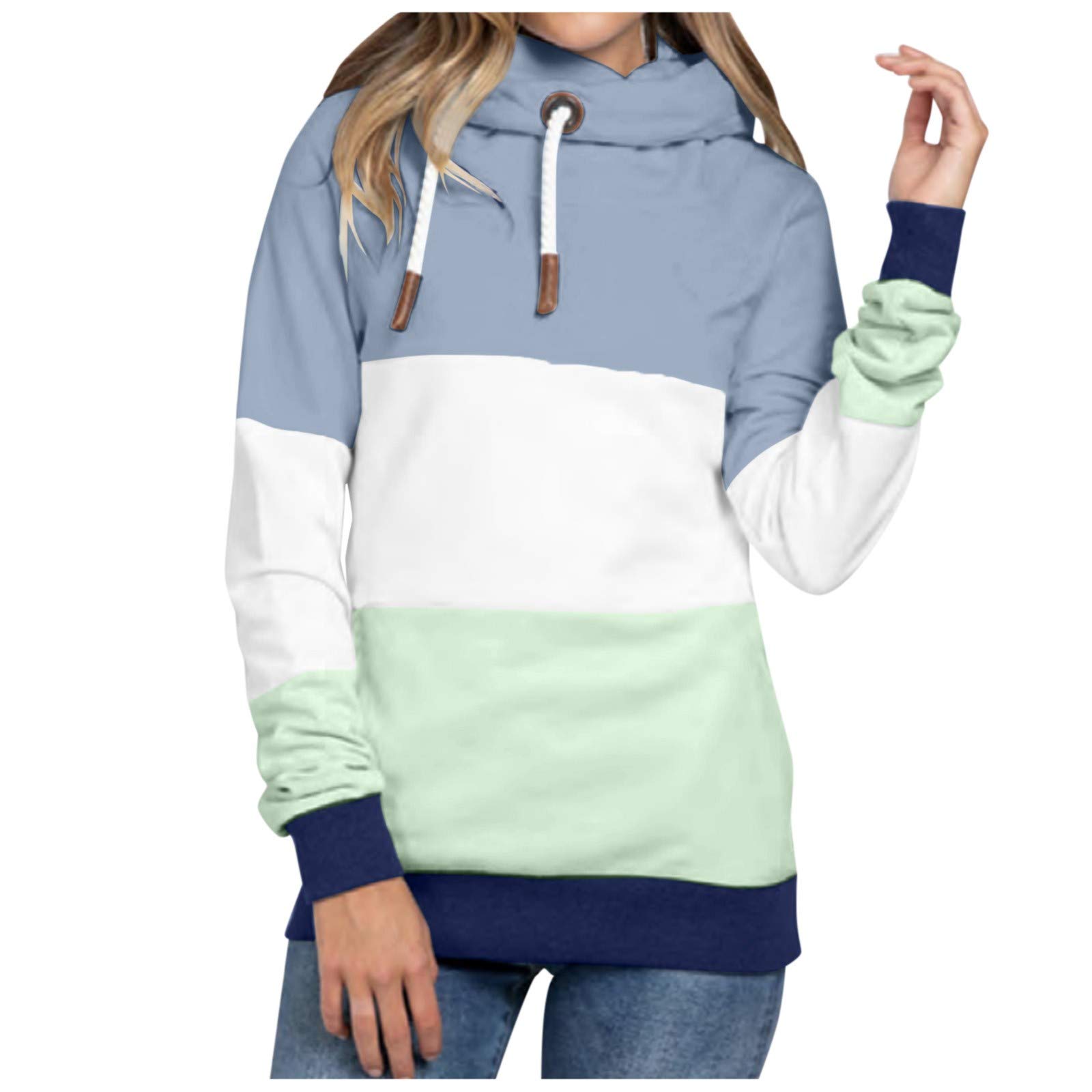 Vedolay Women's Tie Dye Hooded Sweatshirt - Casual Pullover Hoodie with Drawstring for Women | Perfect for Lounge Wear, Gym, and Street Fashion