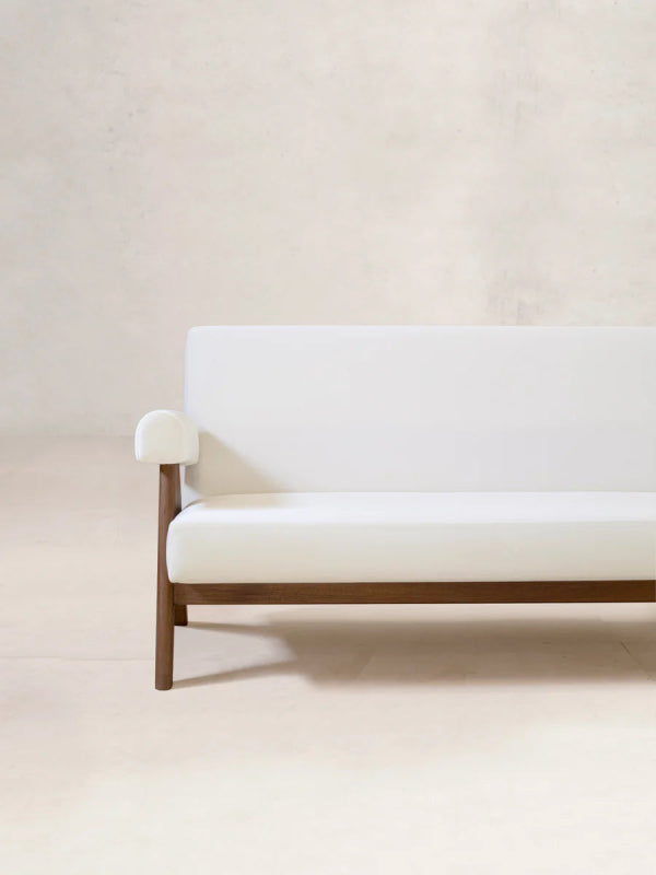Luxury Handmade Arm White Cushion Sofa - Premium Designer Sofa for Living Room, Lounge & Home Decor