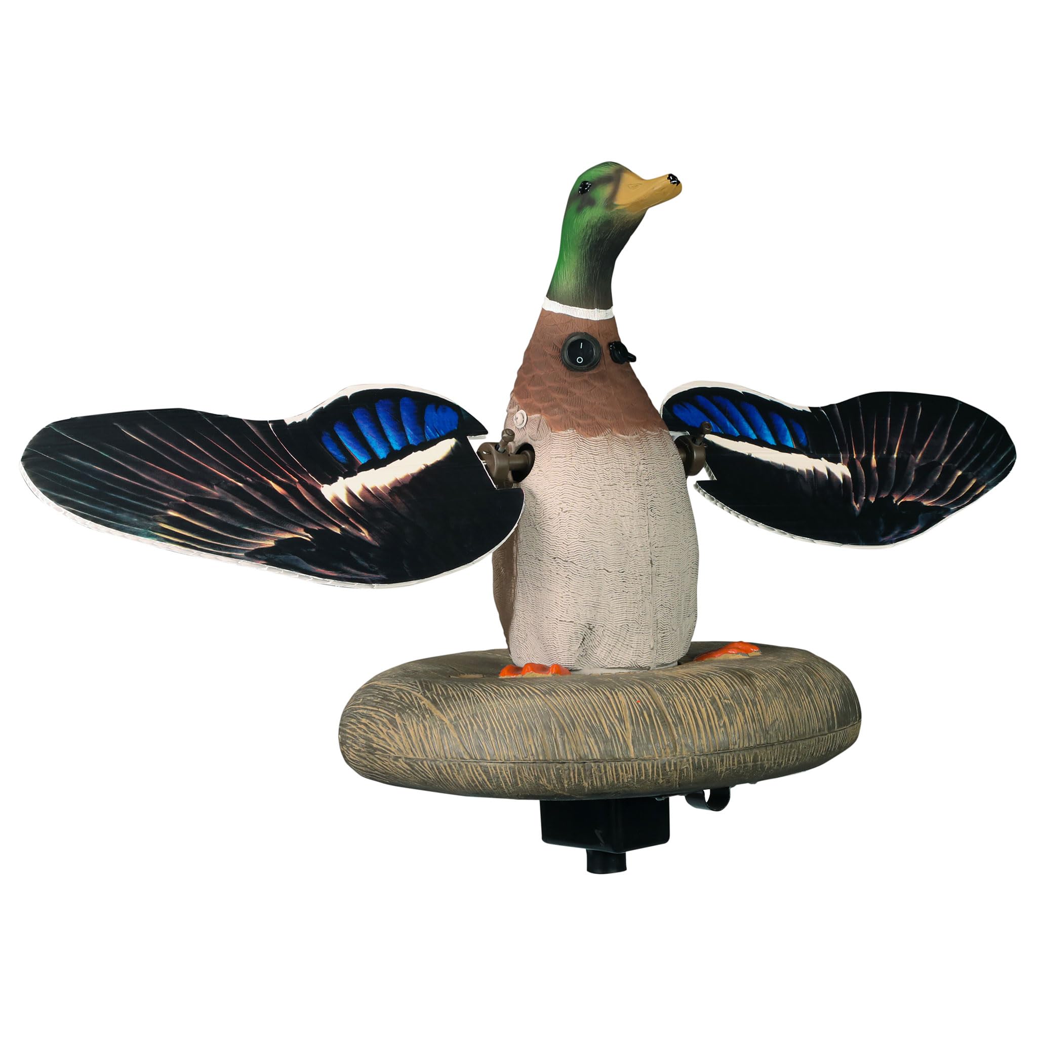 Higdon Outdoors XS Floating Flasher Duck Decoy - Mallard Drake 12V for Waterfowl Hunting | Realistic Motion Decoy for Ponds, Lakes & Wetlands Hunting Gear