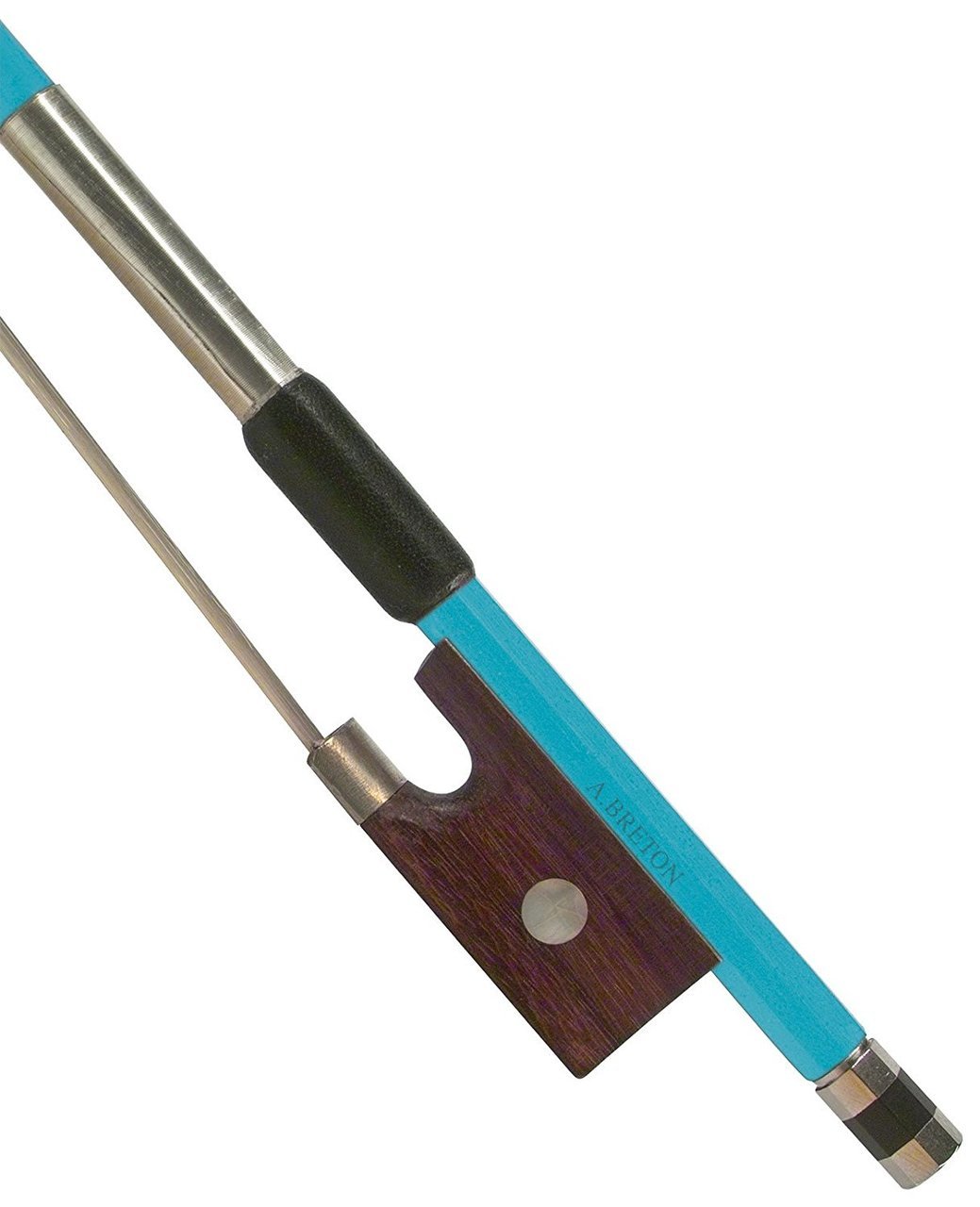 Anton Breton AB 110BU Brazilwood 4/4 Size Blue Student Violin Bow - Perfect for Beginners, School Orchestras & Practice Sessions