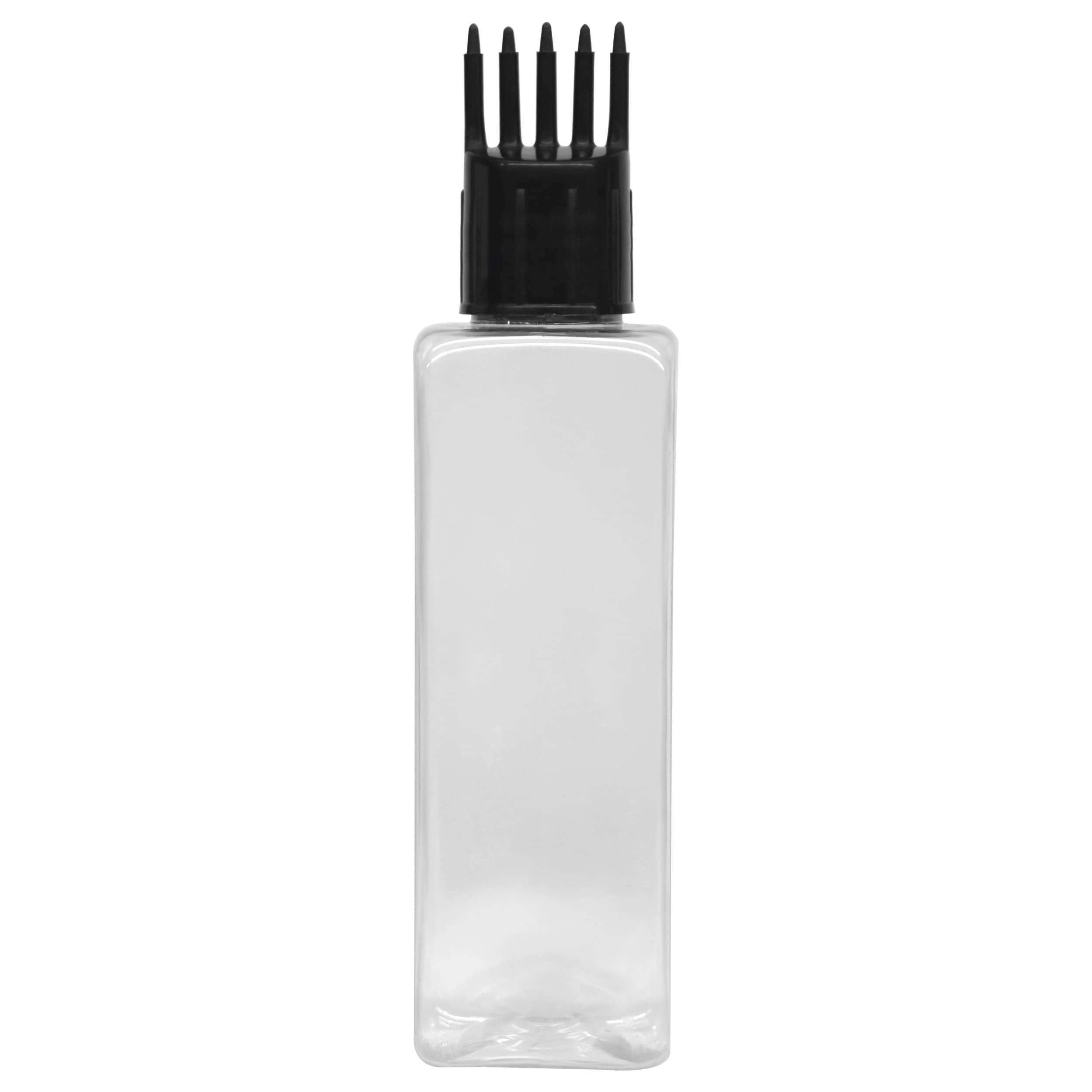 MAPPERZ Root Comb Applicator - Empty Rectangular Bottle for Hair Oil & Dye Application, Black Comb Applicator (1 Piece) - Perfect for At-Home Hair Coloring & Scalp Treatments