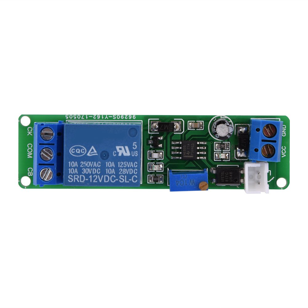 12V DC Adjustable Time Delay Relay Module - 1-10 Second Timer Switch for Turn Off Control | Perfect for Home Automation, DIY Projects, and Industrial Equipment