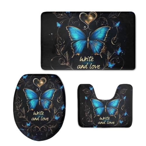 Heart Butterfly Blue