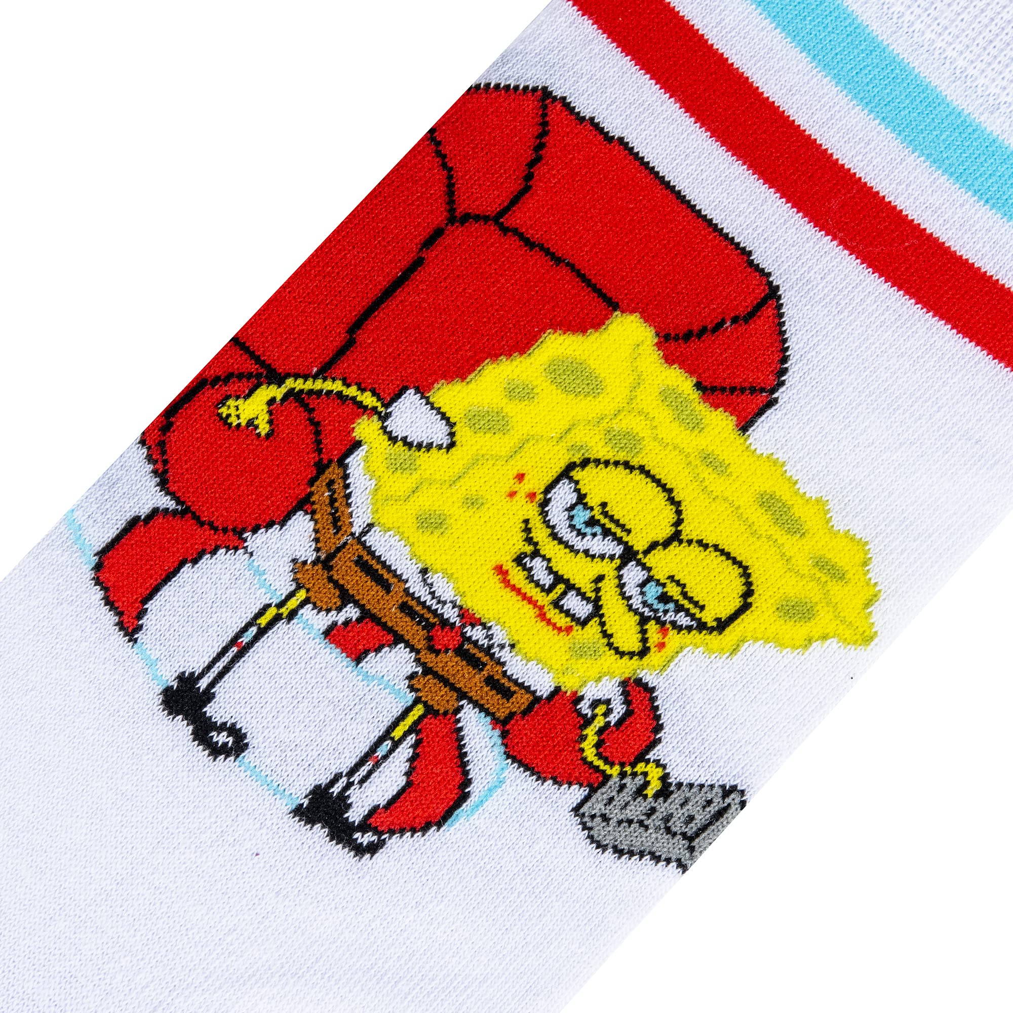 SpongeBob 'Imma Head Out' Funny Graphic Print Crew Socks for Men & Women - Large Size | Comfortable & Trendy Casual Wear for Everyday, Cosplay & Gifts