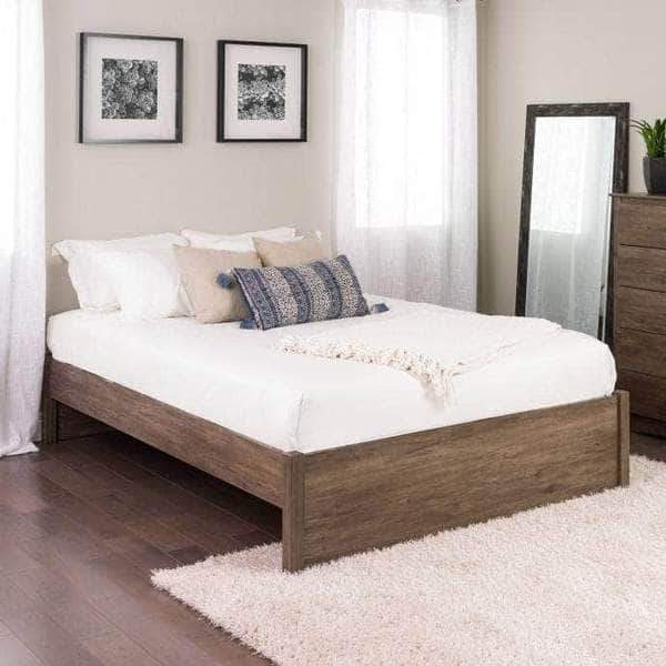 Select 4 Post Platform Bed Frame - Queen/King Size, Multiple Finish Options | Elegant Bedroom Furniture for Master Suite or Guest Room
