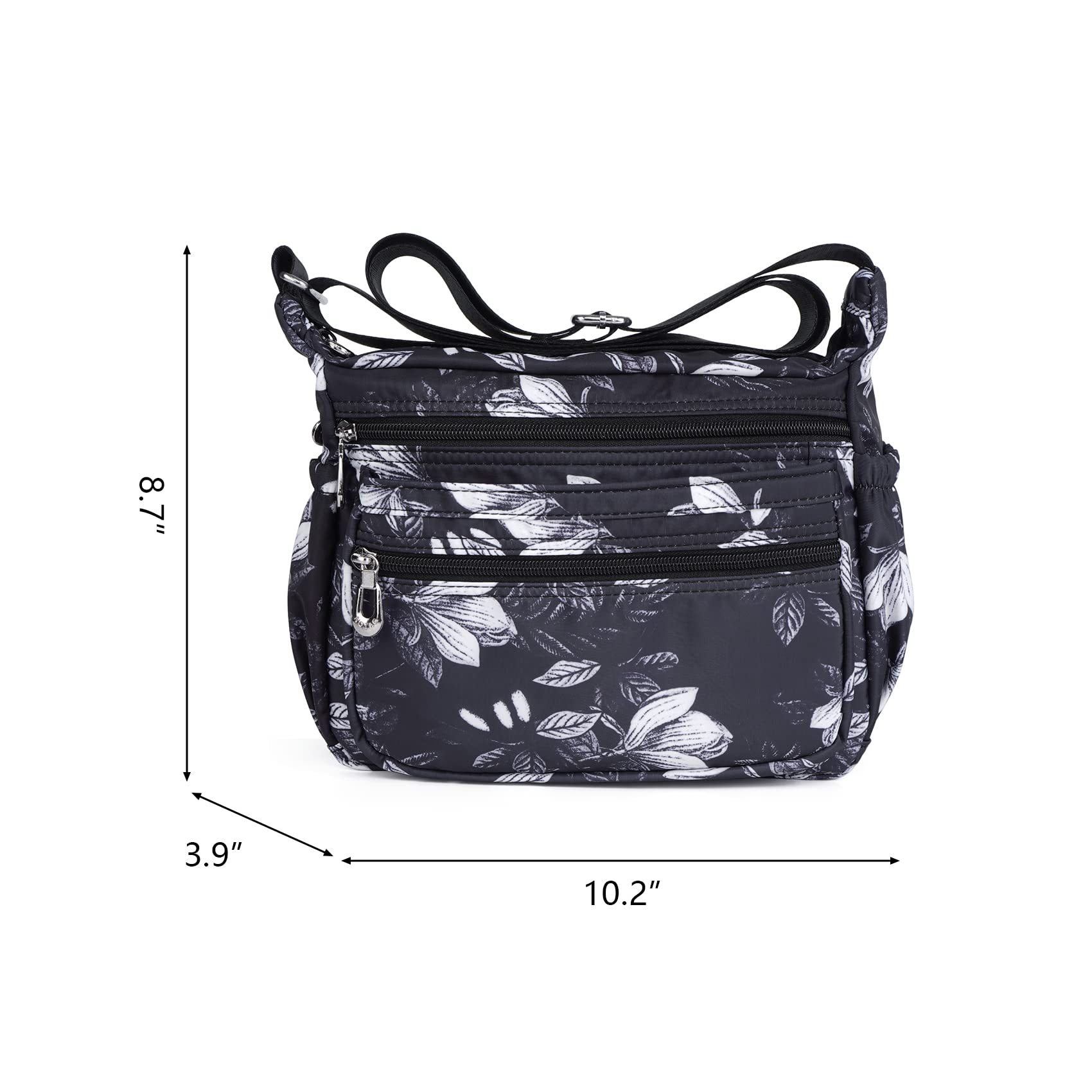 NOTAG Women's Nylon Shoulder Bags - Waterproof Lightweight Crossbody Messenger Purse & Handbag for Work, Travel & Everyday Use