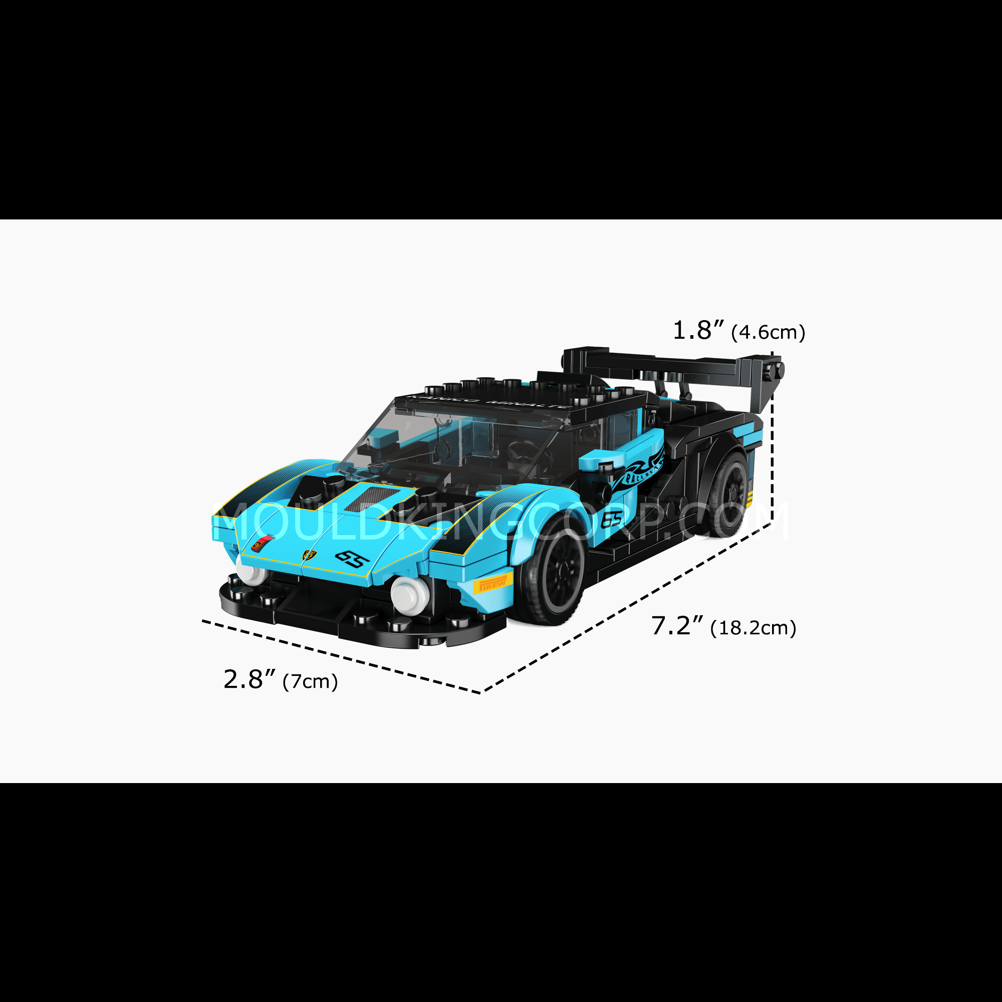 Mould King 27065 Essenza SCV12 Super Car Model Building Kit - 383 Pcs DIY Sports Car Toy for Adults & Kids | STEM Educational Gift, Collectible Display, Birthday Present for Car Enthusiasts