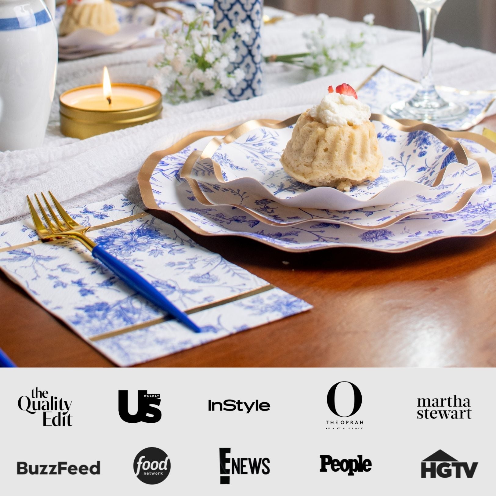 Elegant Timeless Table Setting - Premium Dinnerware Set for Formal & Casual Dining - Perfect for Weddings, Holidays & Everyday Use