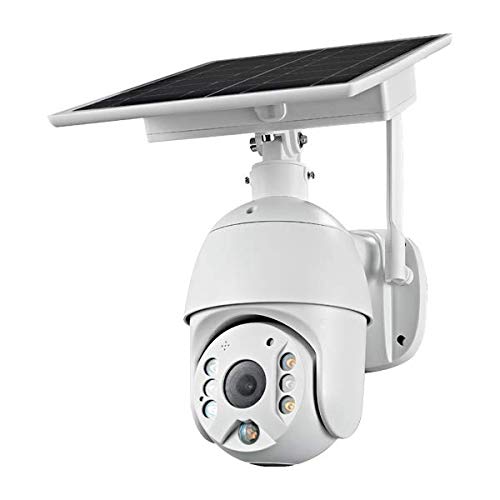 XS7 Pro Solar Powered Outdoor Security PTZ IP Camera with Motion Detection, Spotlight & Color Night Vision - Ideal for Home Surveillance, Yard Monitoring & Property Protection