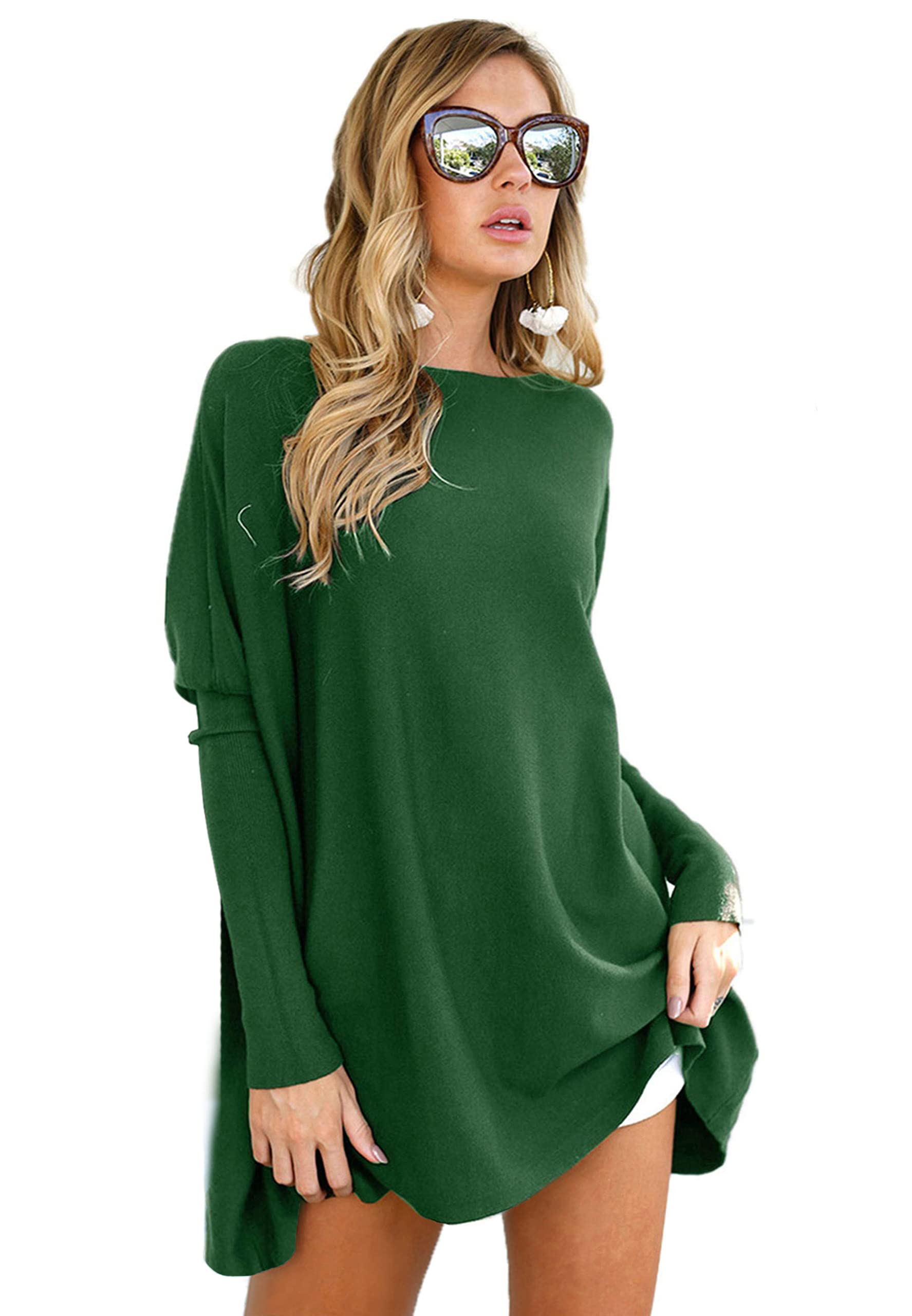 LIYOHON Women's Oversized T-Shirts - Long Sleeve Tunic Tops for Fall, Casual Dressy Sweater Tops to Wear with Leggings | Perfect for Layering, Lounge Wear & Everyday Comfort