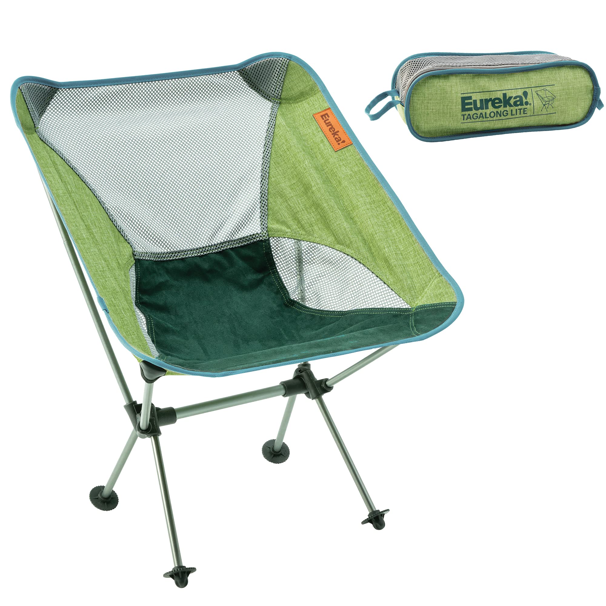 Eureka! Tagalong Lite Lightweight Folding Camping Chair - Portable Outdoor Seat for Hiking, Beach, Picnics & Backyard Relaxation