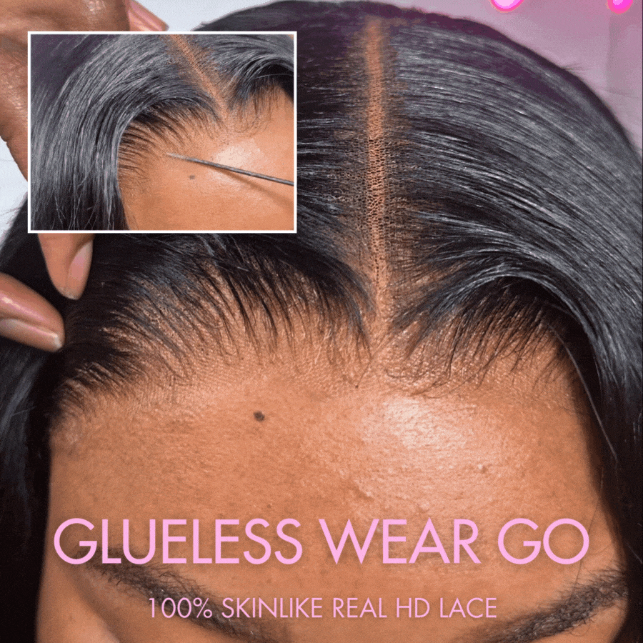 WOWANGEL 5x5 HD Lace Closure Wig - Yaki Straight Human Hair Wig with Skinlike Scalp for Natural Look | Perfect for Daily Wear, Cosplay & Protective Styling