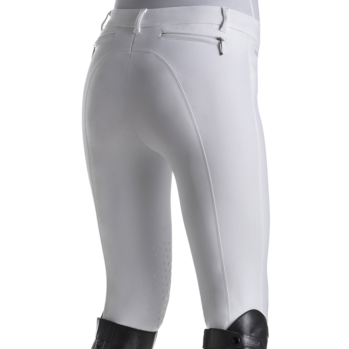 EGO 7 Women's Riding Breeches with Knee Patches - Comfortable Equestrian Pants for Horseback Riding & Show Jumping